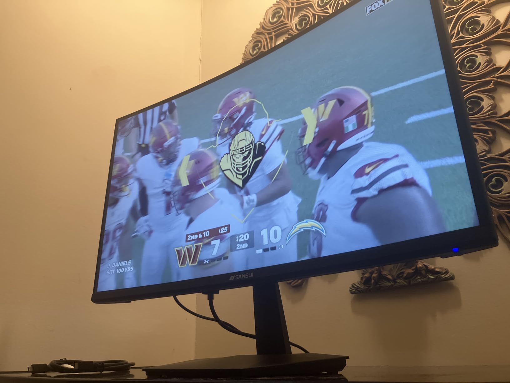 SANSUI 27 Inch Curved Gaming Monitor 200Hz 180Hz 1ms with Speakers FHD 1080P Computer Monitor FreeSync|1500R|130% sRGB|HDR|Low Blue Light|HDMI DP Ports|VESA Mount|Metal Stand(HDMI Cable Incl.) - Customer Photo 1