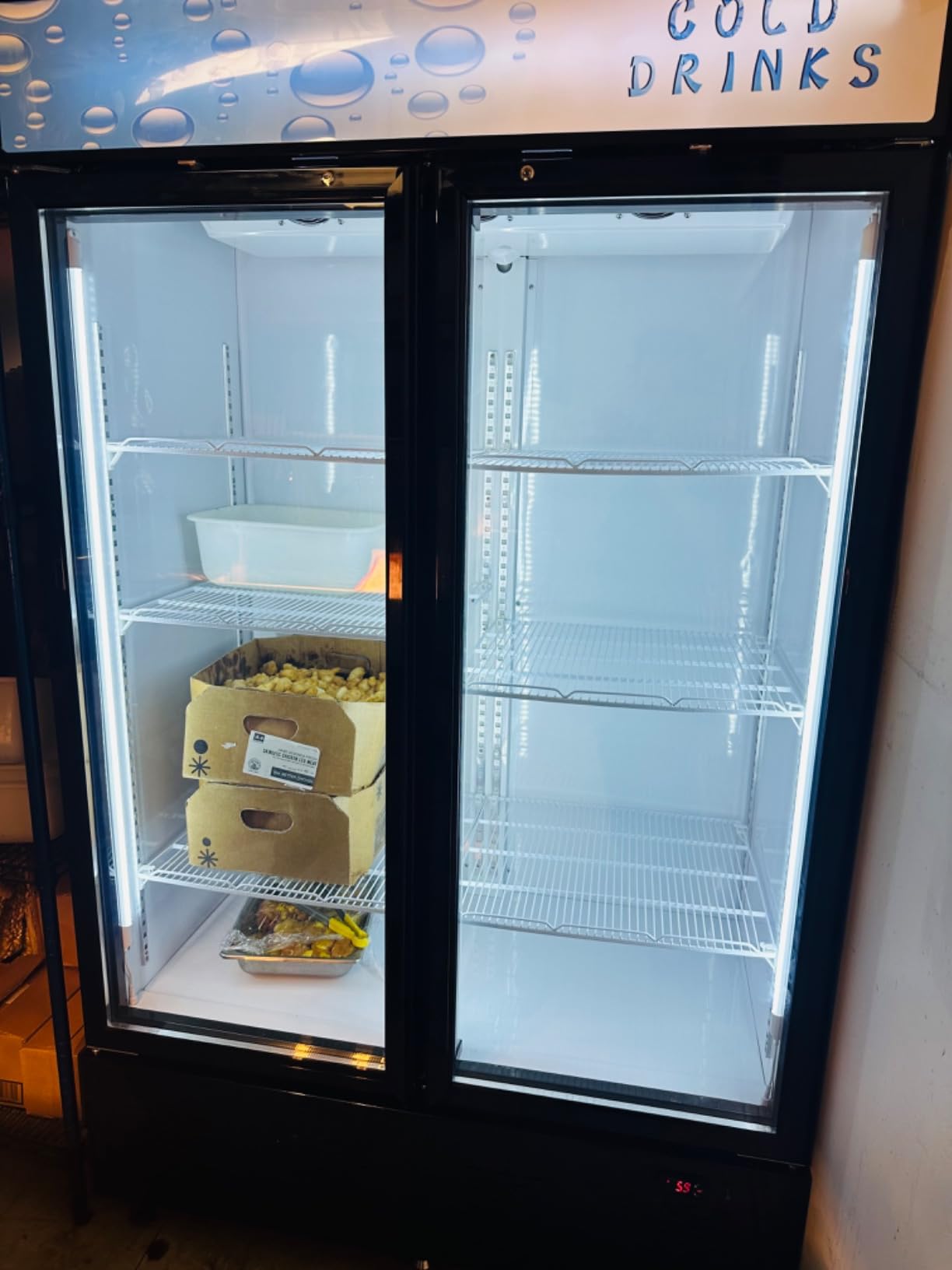 40 Cu.ft. Commercial Beverage Refrigerators Glass Door Refrigerator Upright Display Cooler with Soft LED Light and Adjustable Shelves for Restaurant Grocery Stores Home - Customer Photo 2