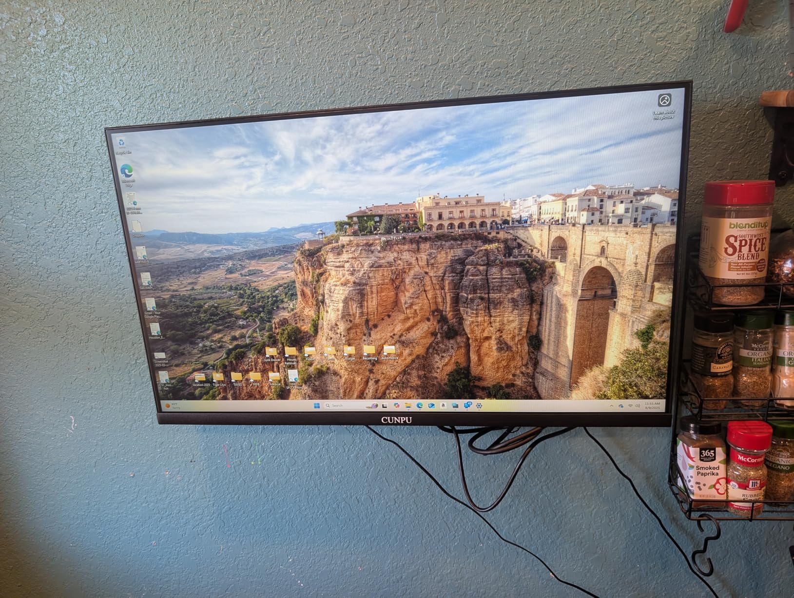 24 Inch Touchscreen Monitor, 10 Point Touch, FHD 1080P 75Hz IPS Screen, 100% SRGB, VESA Wall Mountable, Tilt Adjustment, VGA HDMI USB for PC, Laptop Business & Work Station - Customer Photo 1