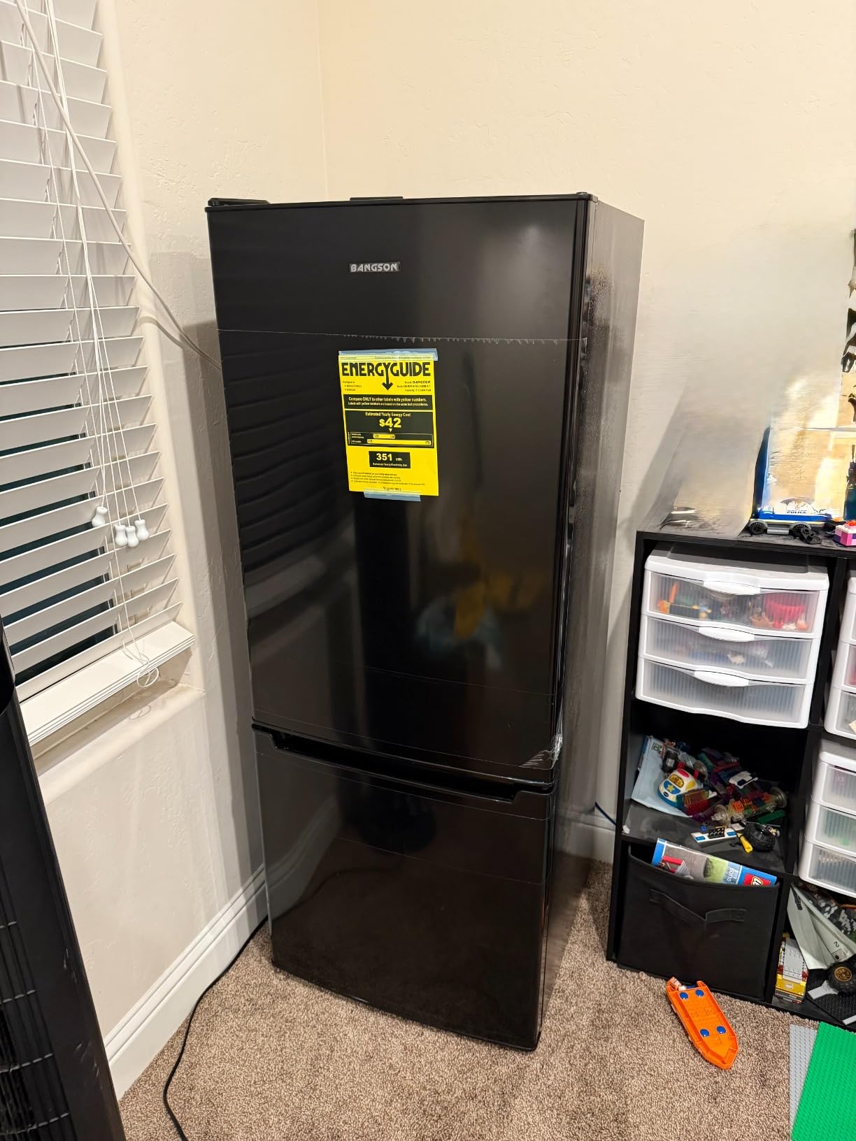 BANGSON 7.1 Cu.Ft Refrigerator with Freezer, Apartment Size Fridge with Bottom Freezer, for Apartment, Office, Kitchen and Garage, Stainless Steel, Silver - Customer Photo 2