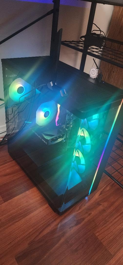 CyberPowerPC Gamer Master Gaming PC, AMD Ryzen 5 5500 3.6GHz, Radeon RX 6400 4GB, 16GB DDR4, 500GB PCIe Gen4 SSD, WiFi Ready & Windows 11 Home (GMA3100A) - Customer Photo 1