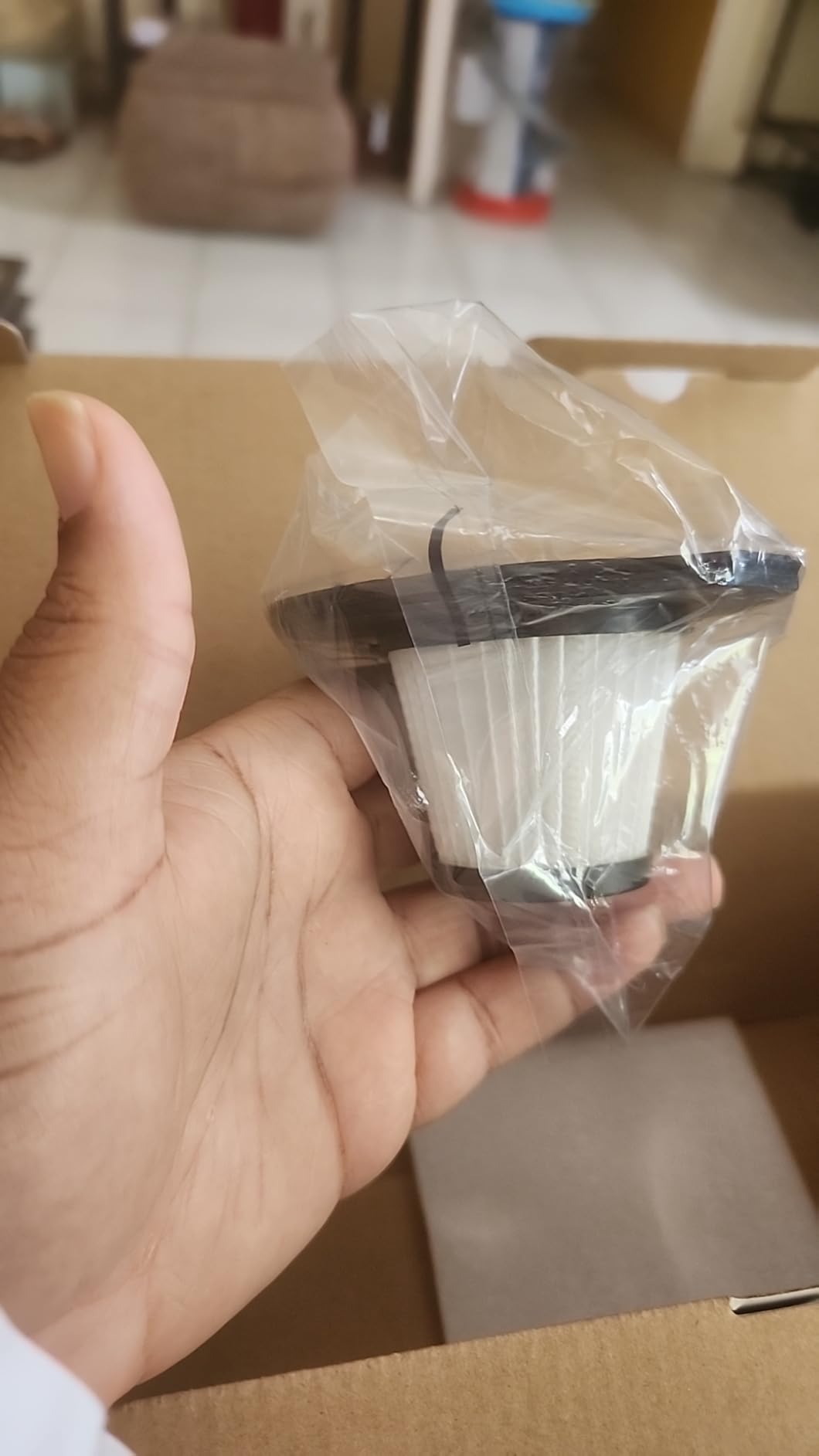 Handheld Vacuum Cordless, 15000PA Strong Suction Hand Held Car Vacuum Cleaner Rechargeable, Portable Hand Vacuum with Multi-Nozzles & Washable Filter for Home Office, Car, Pets - Customer Photo 3