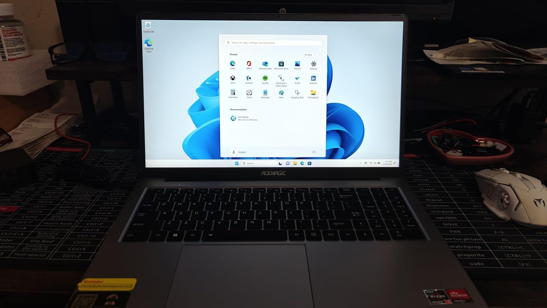 ACEMAGIC 2024 Laptop, 16.1-inch FHD Display Laptop with AMD Ryzen 7 5700U Processor(8C/16T), 16GB RAM 512GB ROM Laptop Computer, Support WiFi 6, 53Wh Battery, with Backlit Keyboard Customer Review ACEMAGIC 2024 Laptop, 16.1-inch FHD Display Laptop with AMD Ryzen 7 5700U Processor(8C/16T), 16GB RAM 512GB ROM Laptop Computer, Support WiFi 6, 53Wh Battery, with Backlit Keyboard - Customer Photo 1