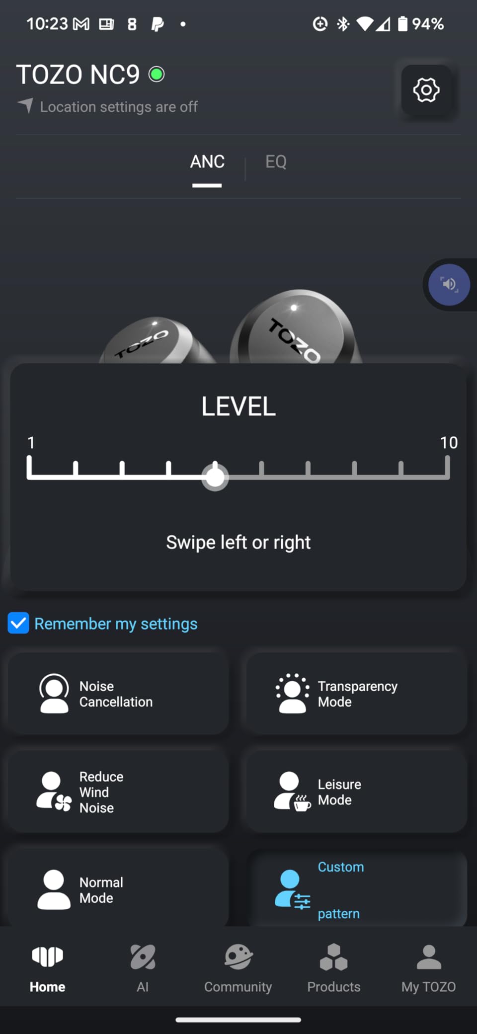 TOZO NC9 Hybrid Active Noise Cancelling Wireless Earbuds, 6 Mics ENC Clear Call, IPX8 Waterproof, in Ear Bluetooth 5.3 Headphones Stereo Bass Ear Buds 59H Playtime with LED Display 32 EQs via APP Customer Review TOZO NC9 Hybrid Active Noise Cancelling Wireless Earbuds, 6 Mics ENC Clear Call, IPX8 Waterproof, in Ear Bluetooth 5.3 Headphones Stereo Bass Ear Buds 59H Playtime with LED Display 32 EQs via APP - Customer Photo 1