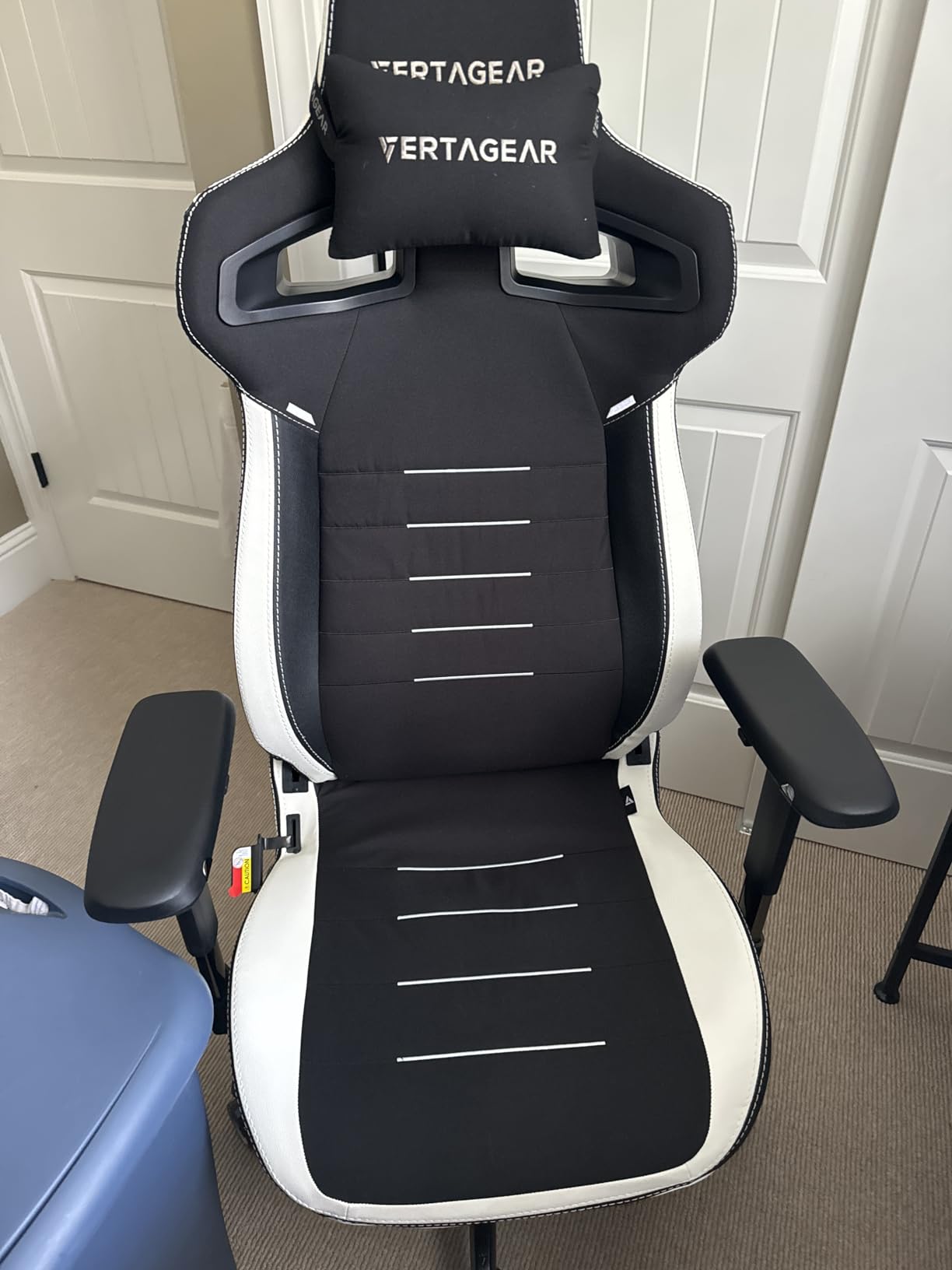 VERTAGEAR PL4800 Ergonomic Big & Tall Gaming Chair Featuring ContourMax Lumbar & VertaAir Seat Systems - Carbon Black - Customer Photo 1