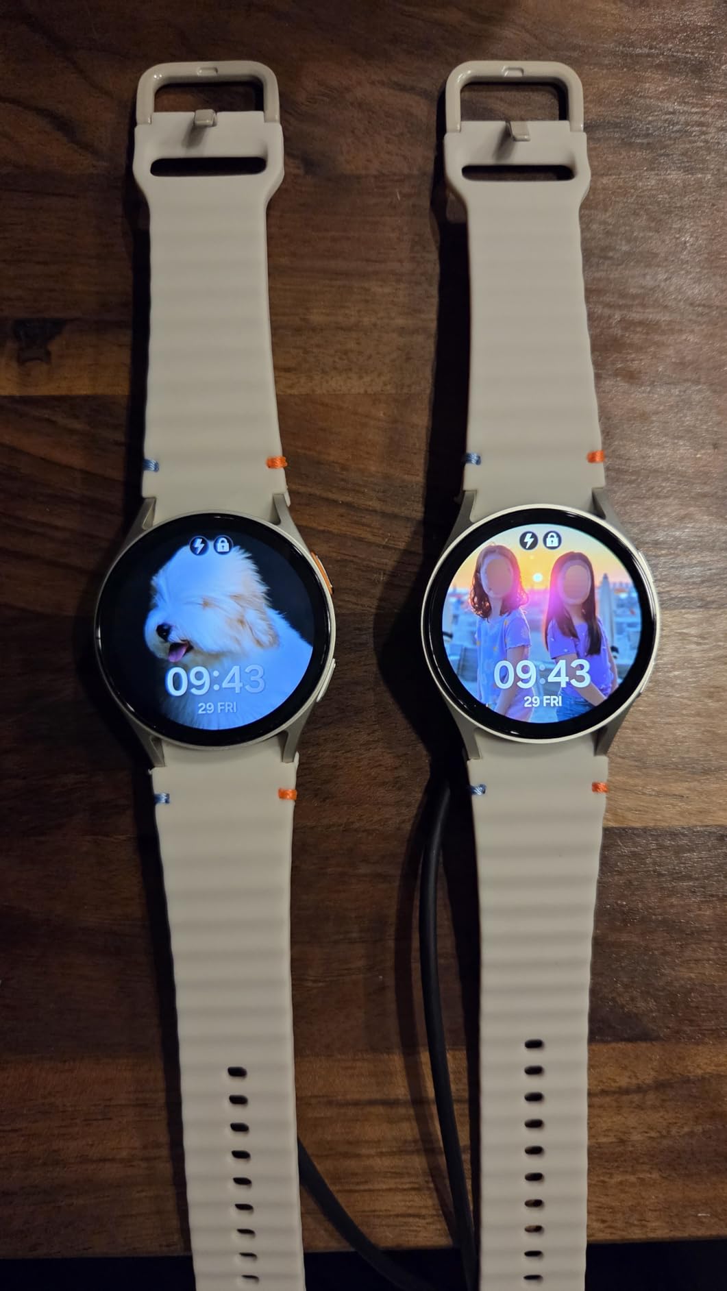 SAMSUNG Galaxy Watch 7 40mm Bluetooth AI Smartwatch w/Energy Score, Wellness Tips, Heart Rate Tracking, Sleep Monitor, Fitness Tracker, 2024, SM-L300NZECXAA Cream (Renewed) - Customer Photo 1