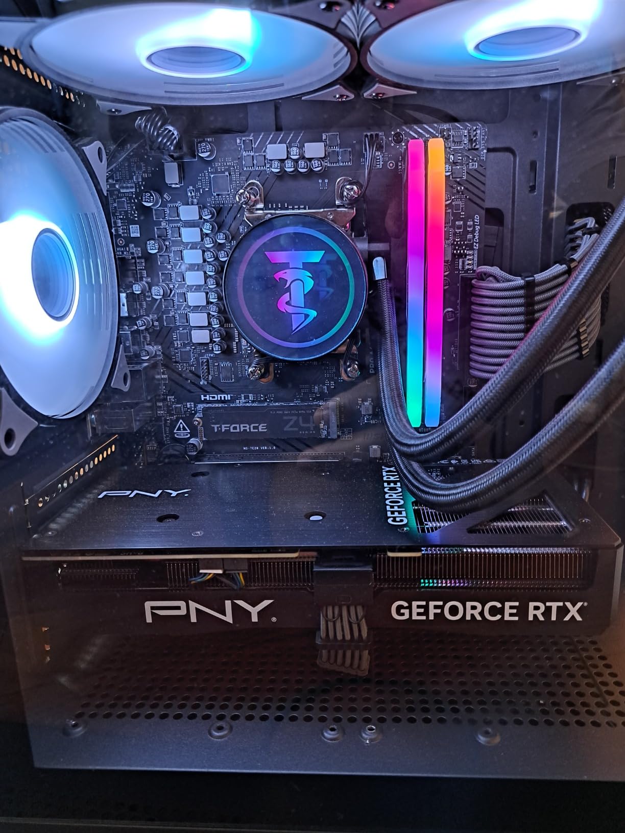 ViprTech Reaper 3.0 Liquid-Cooled PC - AMD Ryzen 7 8700F (5.0Ghz Turbo), RTX 5070 12GB, 32GB DDR5 6400, 2TB NVMe SSD, 800W Gold, VR-Ready, WiFi BT, Win 11, Gaming Desktop Computer Black - Customer Photo 4