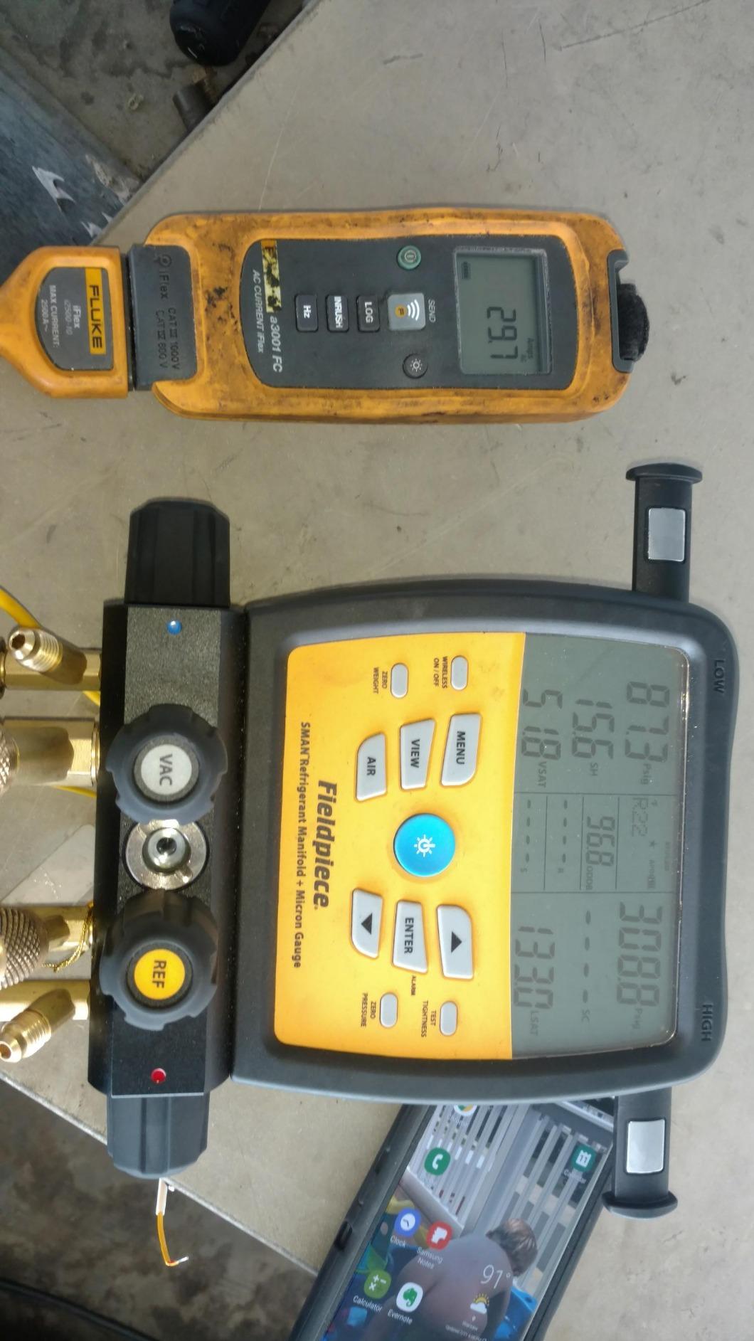 Fieldpiece SM382V Wireless 3-Port SMAN Refrigerant Manifold with Vacuum Gauge – Digital Gauges for HVAC & Refrigeration - Customer Photo 2