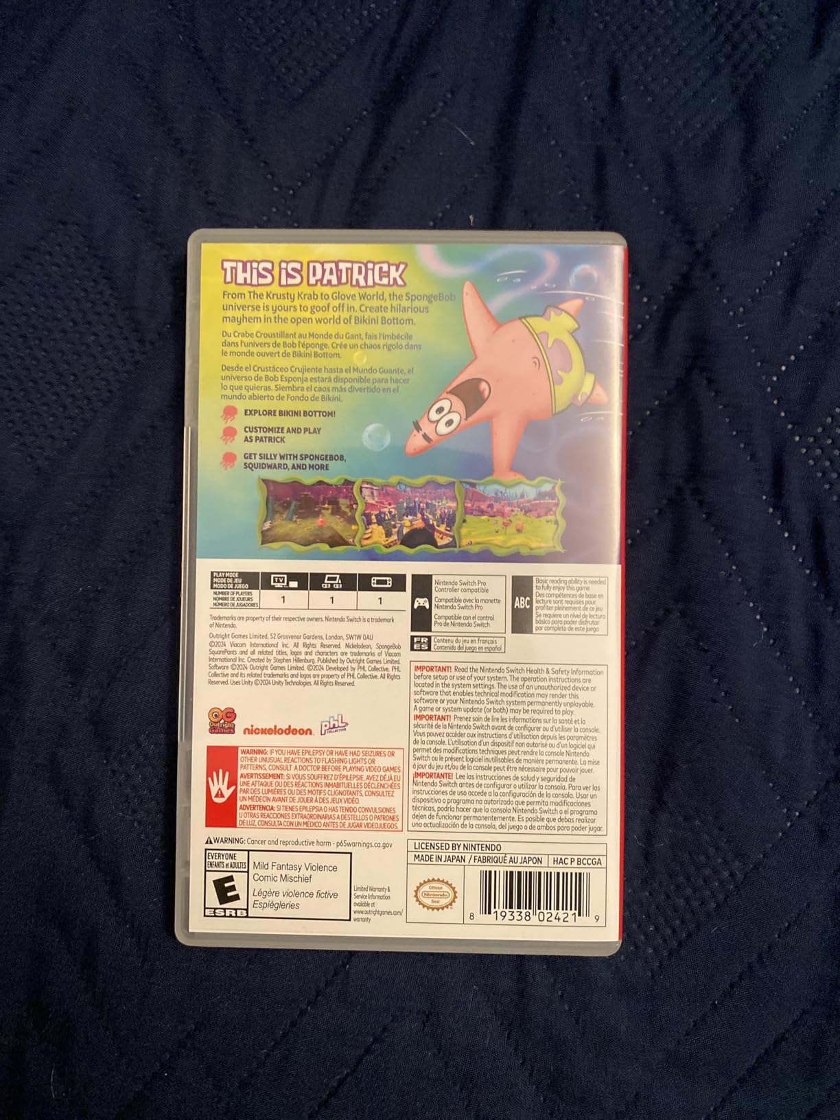 Spongebob Squarepants The Patrick Star Game for Nintendo Switch - Customer Photo 2