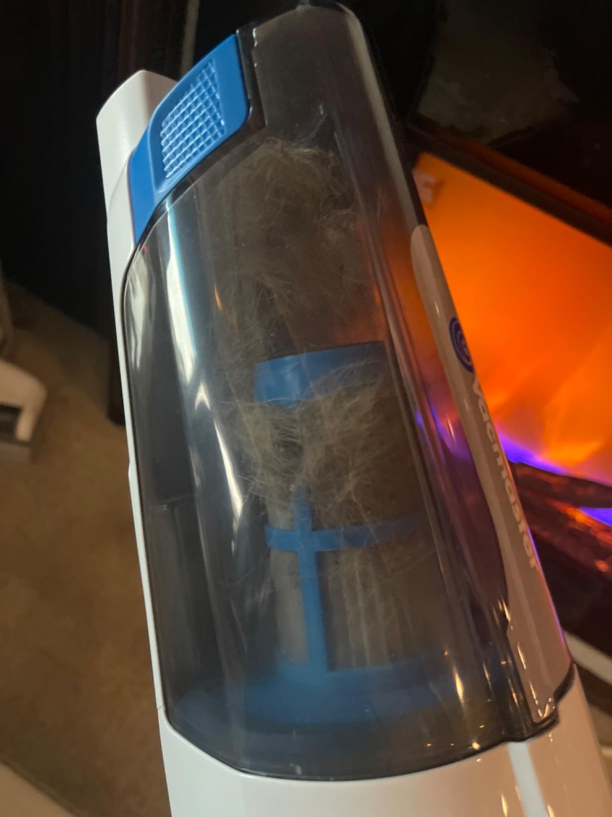 Vacmaster Portable 10.8V 2-in-1 Cordless Stick Lightweight Vacuum Cleaner with 2-Speed Power Control and LED Headlight for Hardwood Floor, Carpet & Pet Hair, Blue - Customer Photo 3