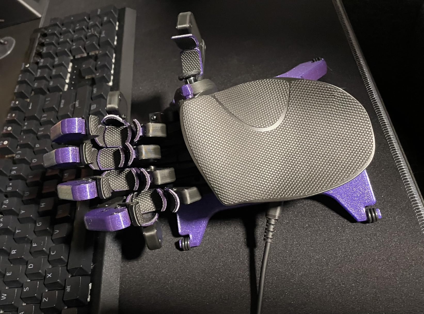 AZERON Gaming Keypad, Programmable One Handed Gaming Keyboard, with Hall Effect Analog Thumbstick and 30 Programmable Keys, 3D Printed Customized Keypad, for Righties (Black, Cyborg ll) Customer Review AZERON Gaming Keypad, Programmable One Handed Gaming Keyboard, with Hall Effect Analog Thumbstick and 30 Programmable Keys, 3D Printed Customized Keypad, for Righties (Black, Cyborg ll) - Customer Photo 1