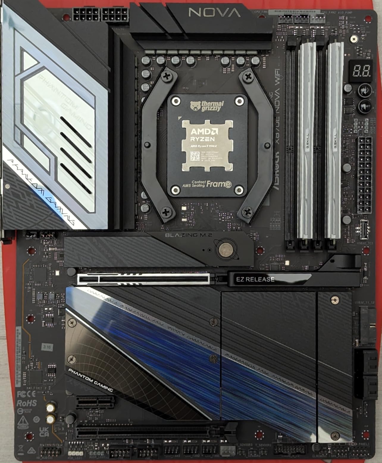 ASRock AMD X870E Taichi Ryzen Socket AM5 X870 Dual Channel DDR5 DIMMs 256 GB 8200 EATX Motherboard M.2 LED WiFi 7 Customer Review ASRock AMD X870E Taichi Ryzen Socket AM5 X870 Dual Channel DDR5 DIMMs 256 GB 8200 EATX Motherboard M.2 LED WiFi 7 - Customer Photo 2