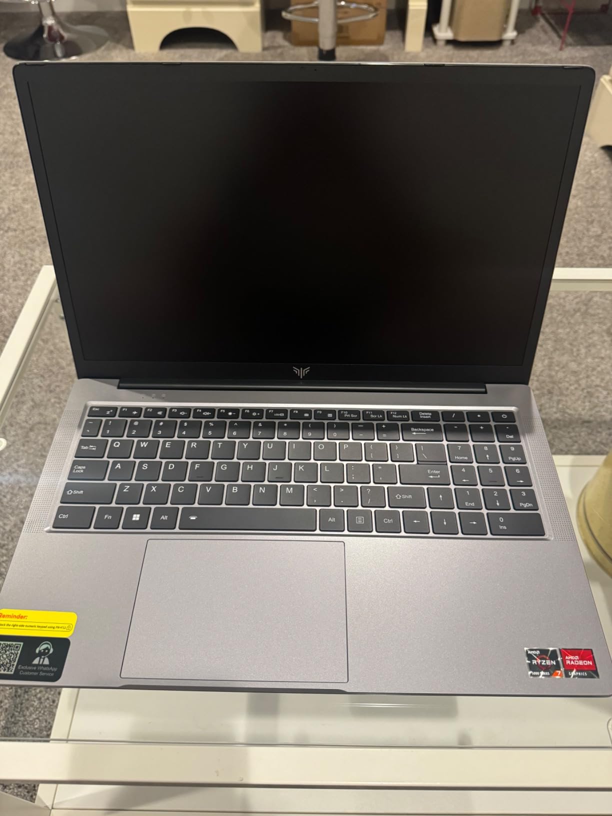 Gaming Laptop, Laptop with AMD Ryzen 7 5700U (8C/16T, Up to 4.3GHz), 16GB RAM 512GB NVMe SSD Laptop Computer, Radeon RX Vega 8 Graphics, 16.1-inch FHD Display, WiFi 6, 53Wh Battery, Backlit KB - Customer Photo 1