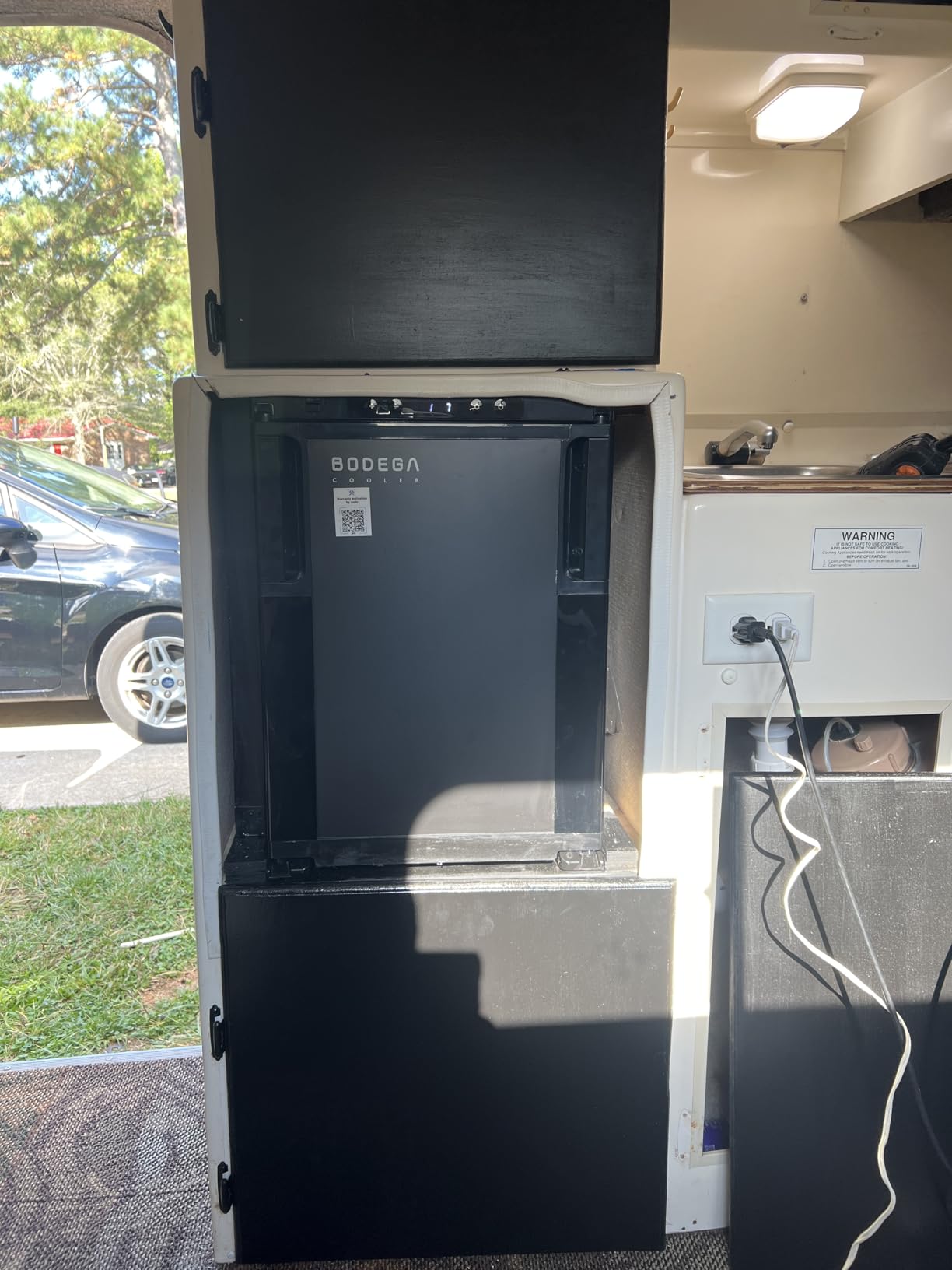 BODEGACOOLER 12 Volt Refrigerator, 83L RV Refrigerator APP Control, RV Fridge and Freezer, Travel Compressor Cooler with Lock, (-4℉-46℉) Car Fridge for Truck, RV, Camping, Boat -12/24V DC, Black - Customer Photo 1