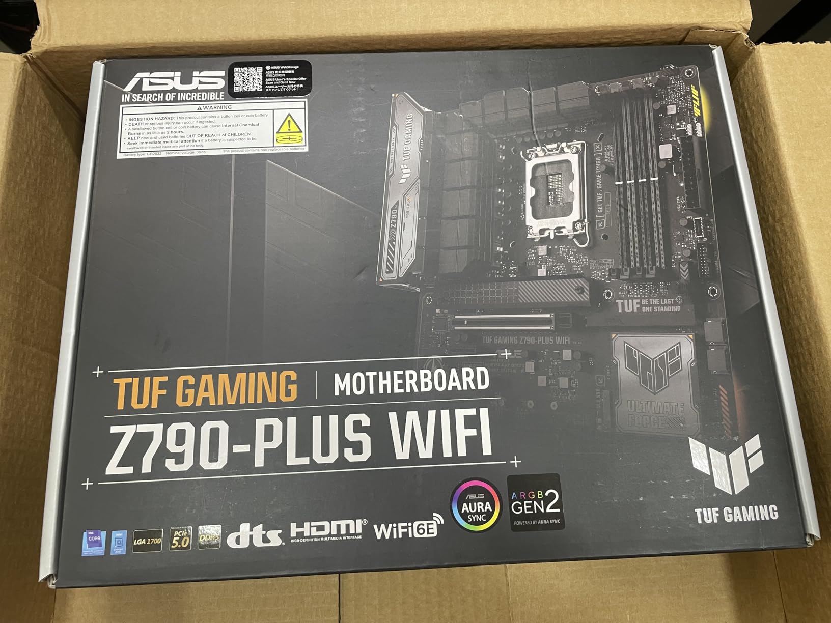 ASUS TUF Gaming Z890-PLUS WiFi Z890 LGA 1851 ATX Motherboard, Intel® Core™ Ultra Series 2 Ready, Advanced AI PC-Ready, 16+1+2+1 Stages, DDR5, PCIe® 5.0, Thunderbolt™ 4 Type-C®, 4X M.2, Wi-Fi 7, 2.5Gb Customer Review ASUS TUF Gaming Z890-PLUS WiFi Z890 LGA 1851 ATX Motherboard, Intel® Core™ Ultra Series 2 Ready, Advanced AI PC-Ready, 16+1+2+1 Stages, DDR5, PCIe® 5.0, Thunderbolt™ 4 Type-C®, 4X M.2, Wi-Fi 7, 2.5Gb - Customer Photo 4