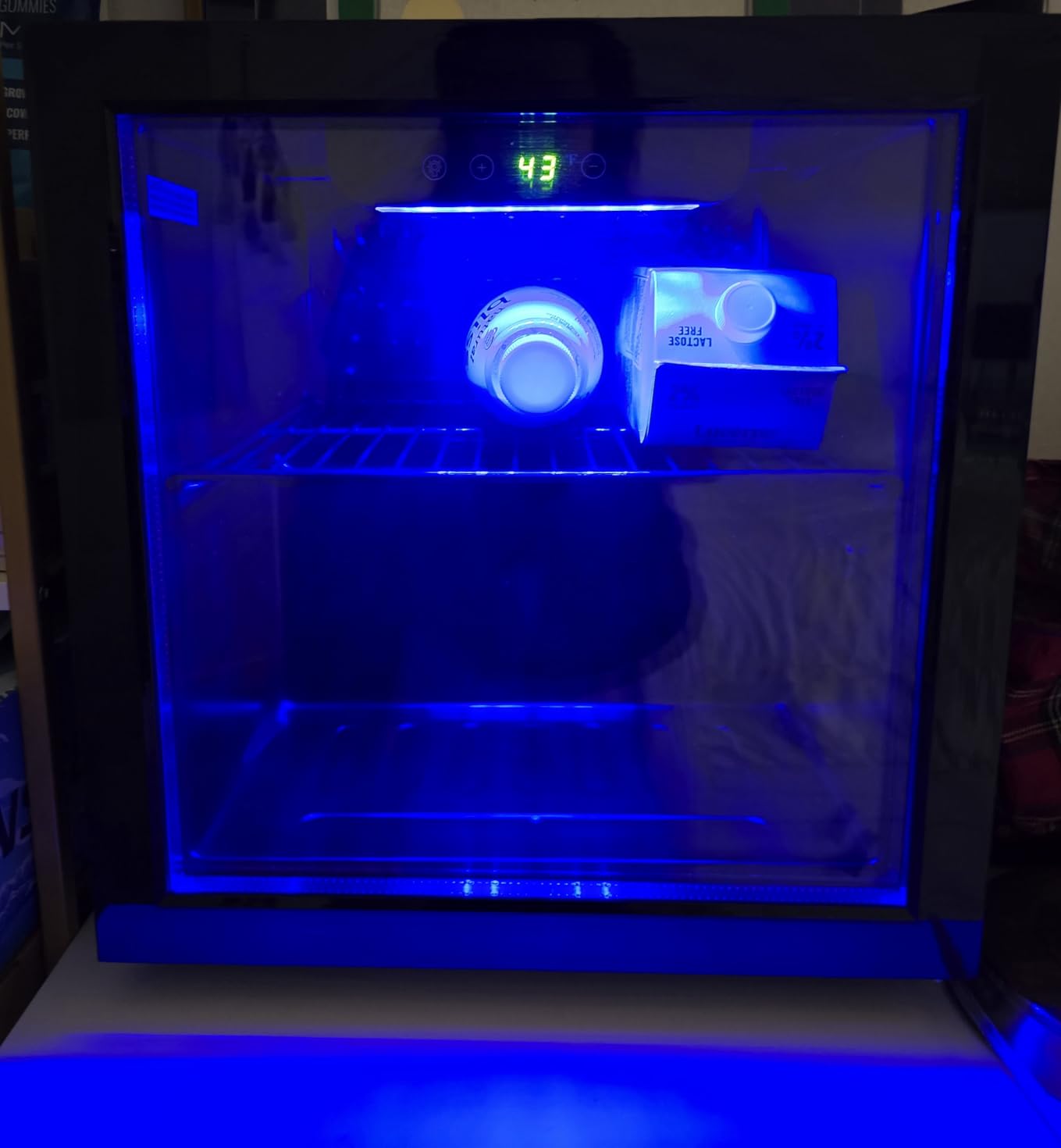 Mini Fridge 130 Can Beverage Refrigerator Cooler, 3.2 Cu.Ft Drink Fridge for Soda Wine Beer, Adjustable Temperature Control for Home Office, Black - Customer Photo 1