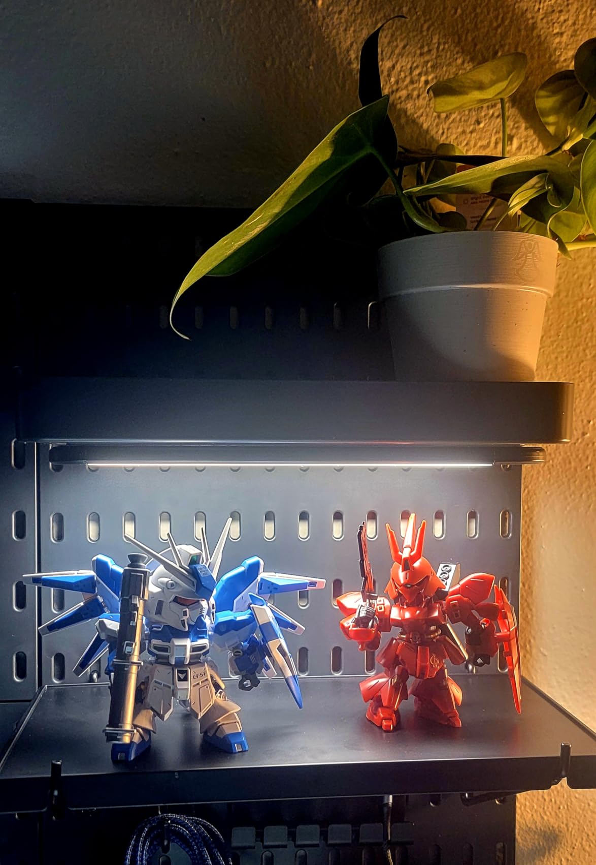 Keepo Pegboard Combination Kit, Pegboards and Accessories Modular Hanging for Gaming Setup, Gaming Station Peg Board, Gaming Organizer, Wall Game Controller Holder, Headset Stand (Black, 33″×22″) - Customer Photo 1