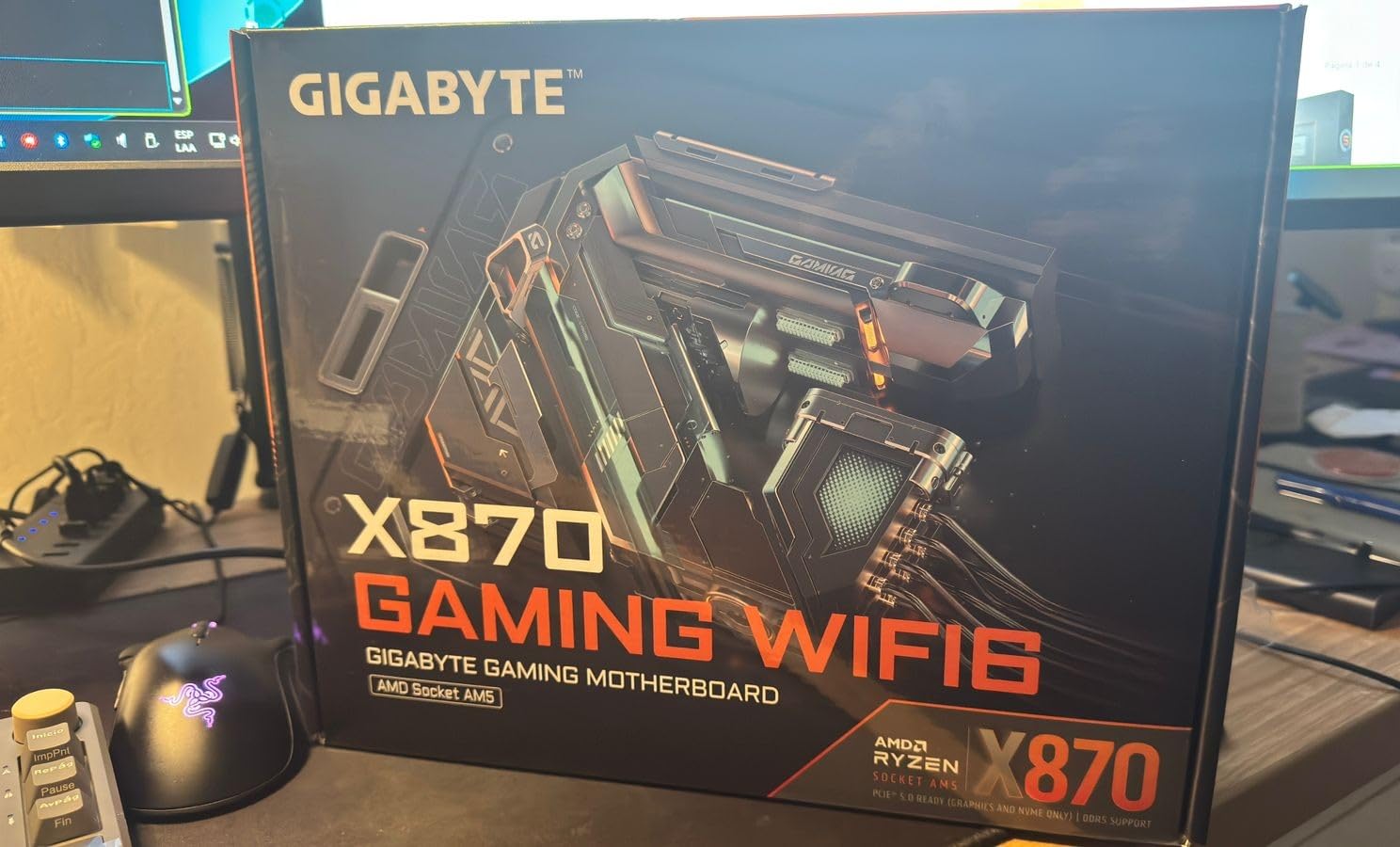 GIGABYTE X870 Gaming WIFI6 AMD AM5 LGA 1718 Motherboard, ATX, DDR5, 3X M.2, PCIe 5.0, USB4, WiFi 6, 2.5GbE LAN, EZ-Latch, 5-Year Warranty Customer Review GIGABYTE X870 Gaming WIFI6 AMD AM5 LGA 1718 Motherboard, ATX, DDR5, 3X M.2, PCIe 5.0, USB4, WiFi 6, 2.5GbE LAN, EZ-Latch, 5-Year Warranty - Customer Photo 2