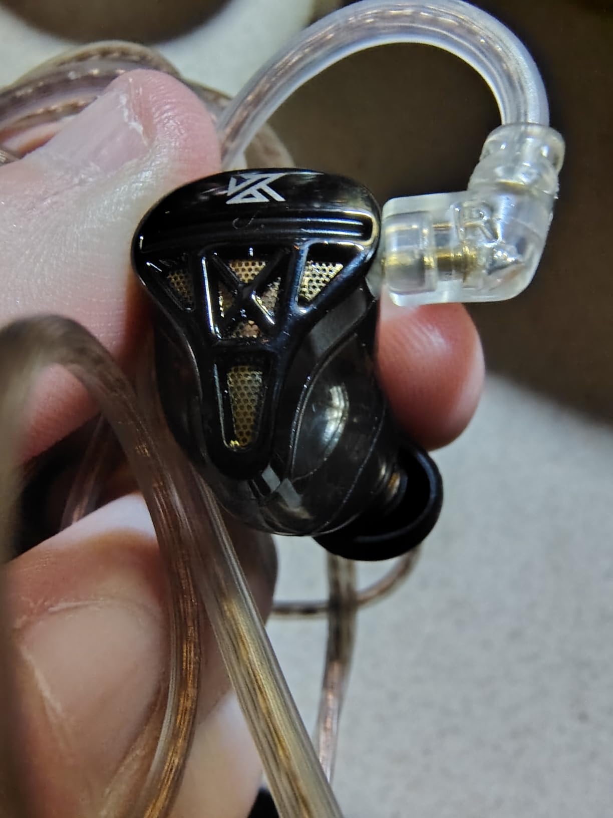 in Ear Monitor Headphones,CCZ DC02 In Ear Monitor Dual Magnetic Circuit DD Wired Earbuds ,Professional Hifi Earphone,Stereo Sound Gaming Earbud,IEM for Gaming,CCZ IEM Earphone for System(Black,No MIC) - Customer Photo 2