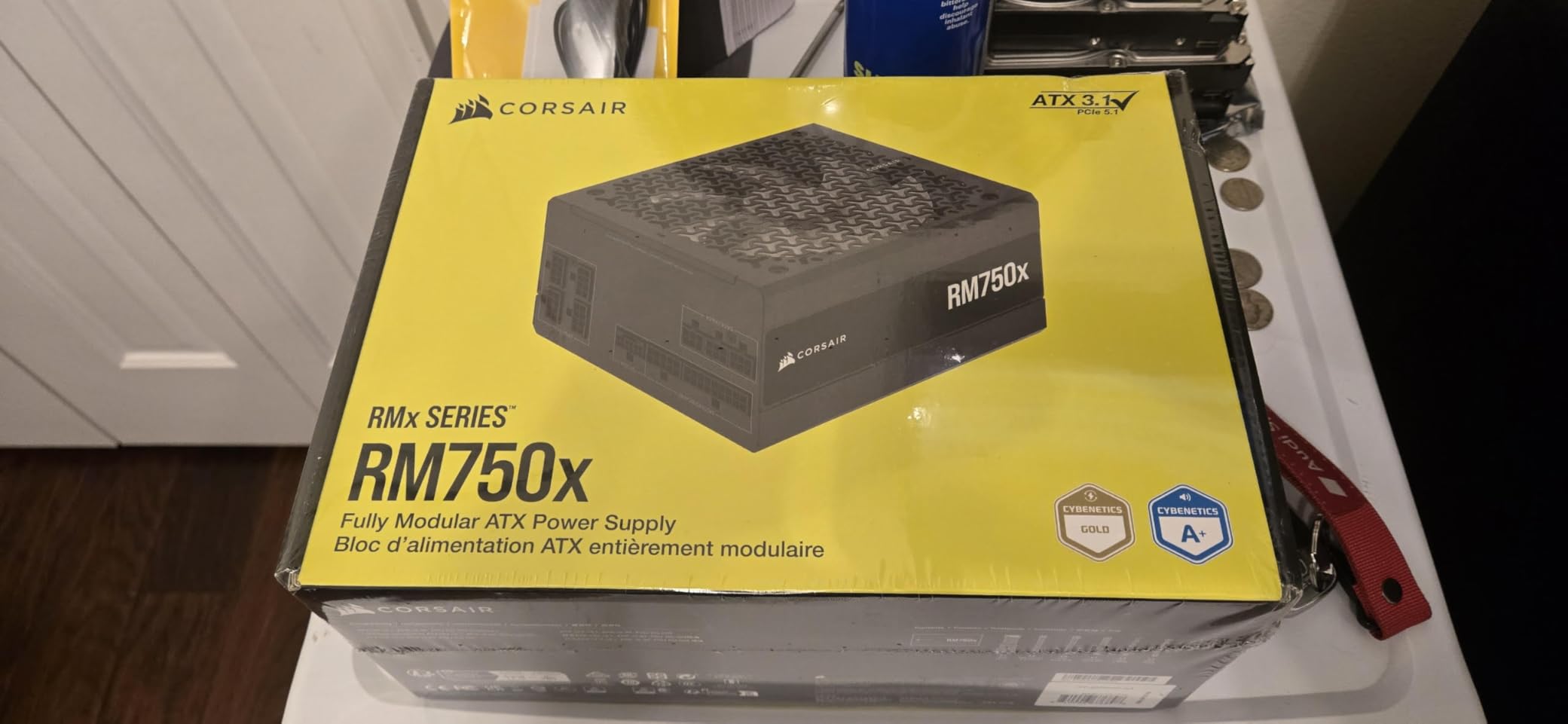 CORSAIR RM850x Fully Modular Low-Noise ATX Power Supply – ATX 3.1 Compliant – PCIe 5.1 Support – Cybenetics Gold Efficiency – Native 12V-2x6 Connector – Black Customer Review CORSAIR RM850x Fully Modular Low-Noise ATX Power Supply – ATX 3.1 Compliant – PCIe 5.1 Support – Cybenetics Gold Efficiency – Native 12V-2x6 Connector – Black - Customer Photo 4