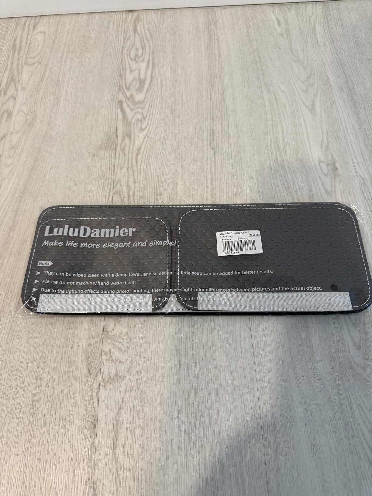 Refrigerator Door Handle Covers, 5 PCS, Performance Appliance Handle Covers, Non-Slip Fridge Door Handle Covers, Keep Your Kitchen Clean, Microwave Oven Dishwasher door Handle Protectors(Carbon Black) - Customer Photo 1