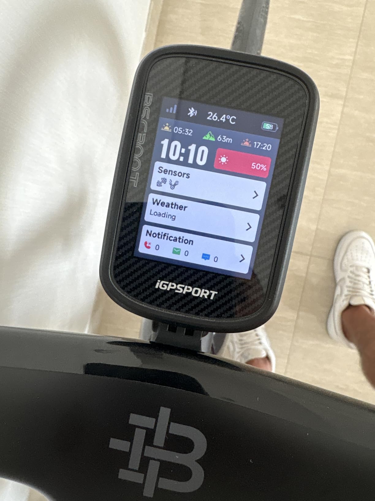 iGPSPORT BSC300T Wireless Bike Computer GPS, Touchscreen Offline MAP Navigation Off Course Warning Compatible with Insta 360, for Ebike Road Bike MTB - Customer Photo 2