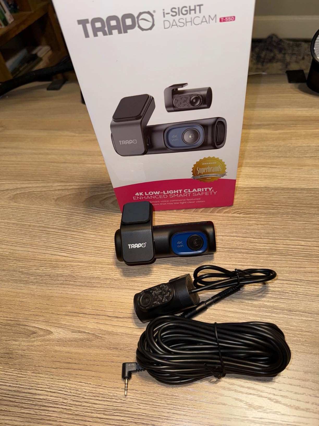 i-Sight T550 4K Dash Cam - Front, Rear & Cabin Car Camera with 60FPS, Built-in GPS & Wi-Fi, Voice Control, Lane Departure Alert, Parking Mode & G-Sensor - Customer Photo 4