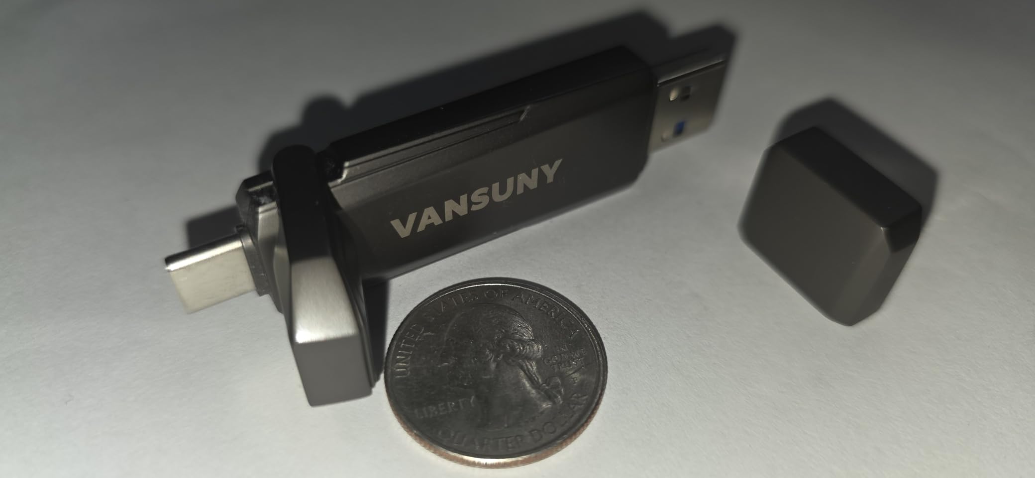 Vansuny 512GB Portable External SSD - USB 3.2 Gen 2 Dual A + C Solid State Drive Up to 1000MB/s for Android Phone, Tablet, Laptop, MacBook, PC - Customer Photo 1