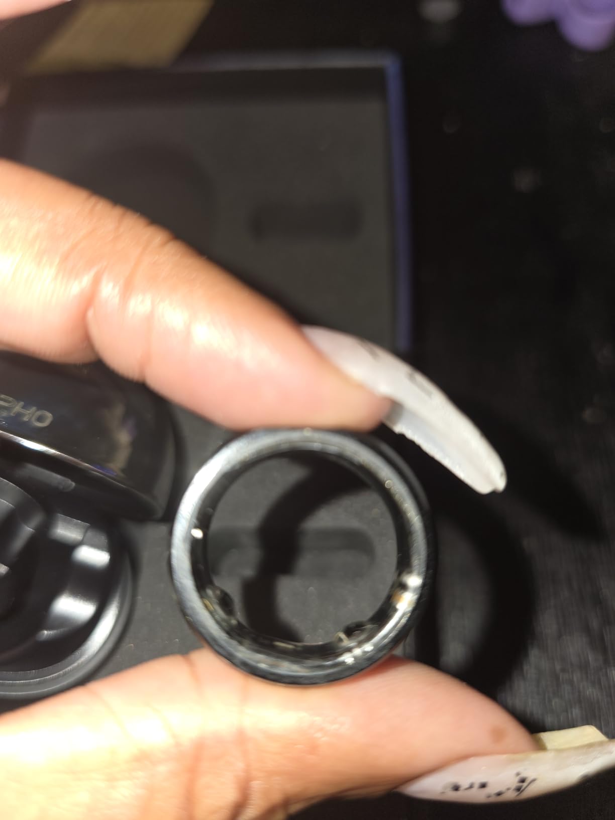 RENPHO Lynx Smart Ring, Size First with Sizing Kit, 7-Day Battery Life, Titanium, Waterproof, Subscription-Free App (Silver, Size 7) - Customer Photo 2