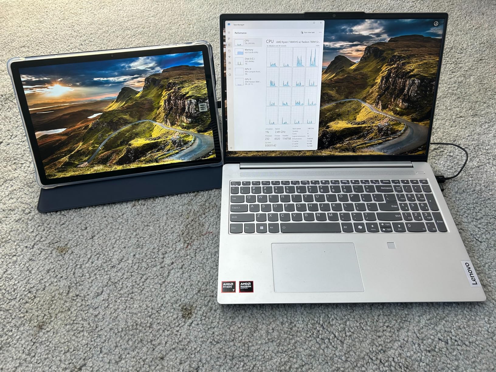 TECLAST T65Max 13 inch Android 15 Tablet, 20GB+256GB,1920x1200 IPS Display, 2.2Ghz Octa-Core Processor, 10000 Battery, 2.4/5G Wi-Fi+4G LTE, GPS, Ideal for Streaming and Learning - Customer Photo 1