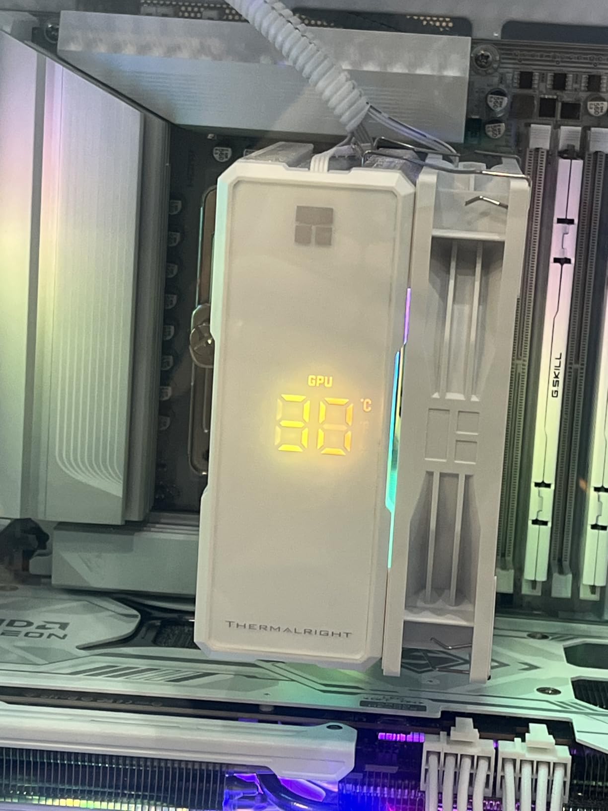 Thermalright Assassin X 120R Digital ARGB White CPU Air Cooler, 2000RPM Speed,4 Heatpipes, 12cm Quiet PWM Fan CPU Cooler, Digital Screen Top Cover,for AM4/AM5,Intel LGA1700/1851/1150/1151/1200 Customer Review Thermalright Assassin X 120R Digital ARGB White CPU Air Cooler, 2000RPM Speed,4 Heatpipes, 12cm Quiet PWM Fan CPU Cooler, Digital Screen Top Cover,for AM4/AM5,Intel LGA1700/1851/1150/1151/1200 - Customer Photo 2