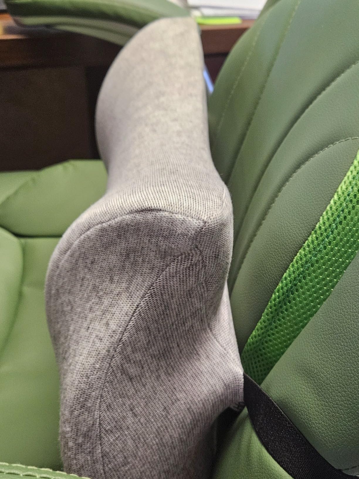 Car Neck Pillow for Driving Gaming Chair Neck Pillow with Adjustable Strap and Removable Cover, Memory Foam Headrest Pillow for Chairs, Ergonomic Design, 2 Pack - Customer Photo 3