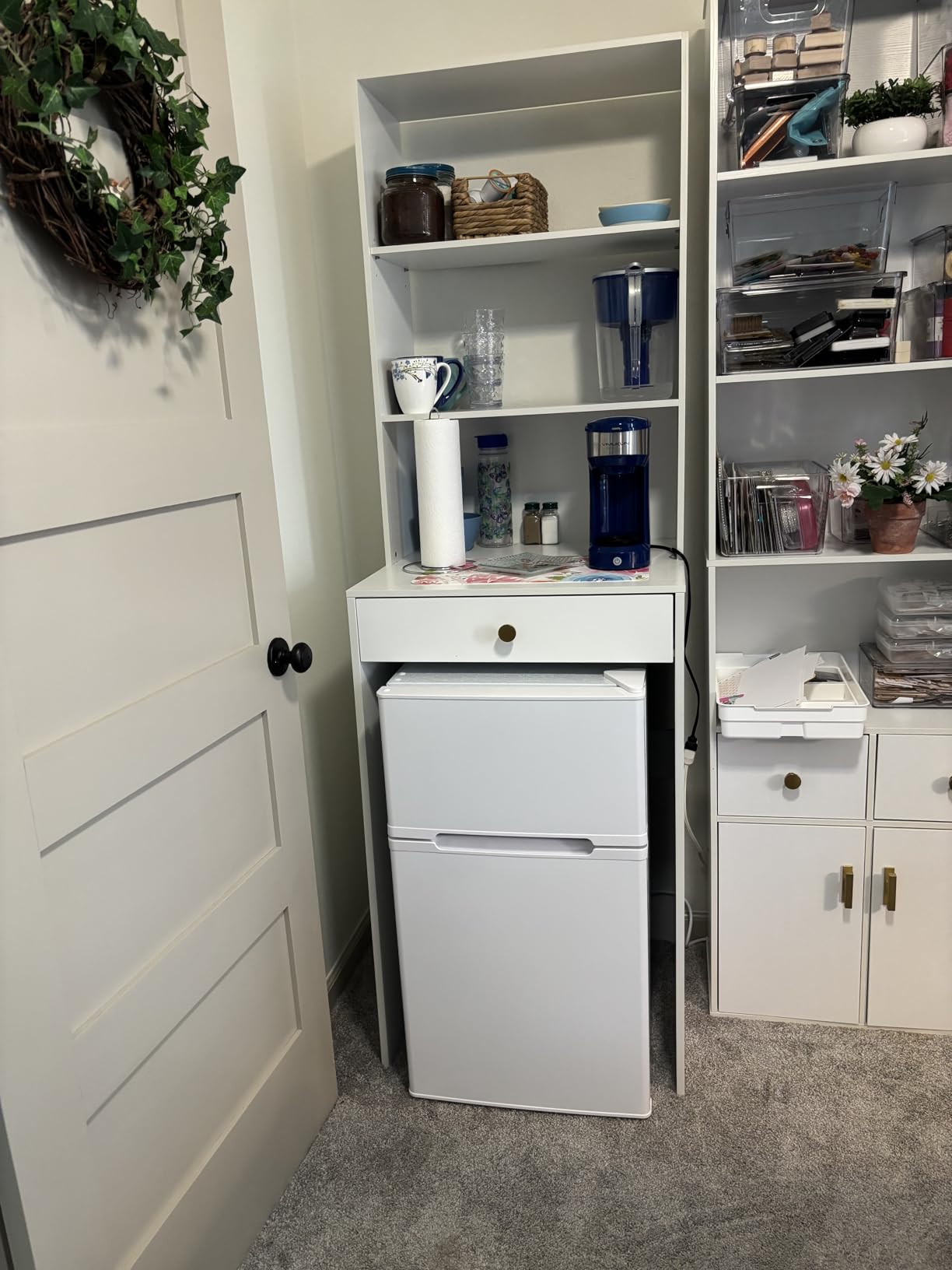 3.1 Cu.Ft Mini Fridge with Freezer, 2 Door Compact Refrigerator, Mini Fridge with Adjustable Removable Glass Shelves for Bedroom, Office, Dorm or Apartment, Black - Customer Photo 1