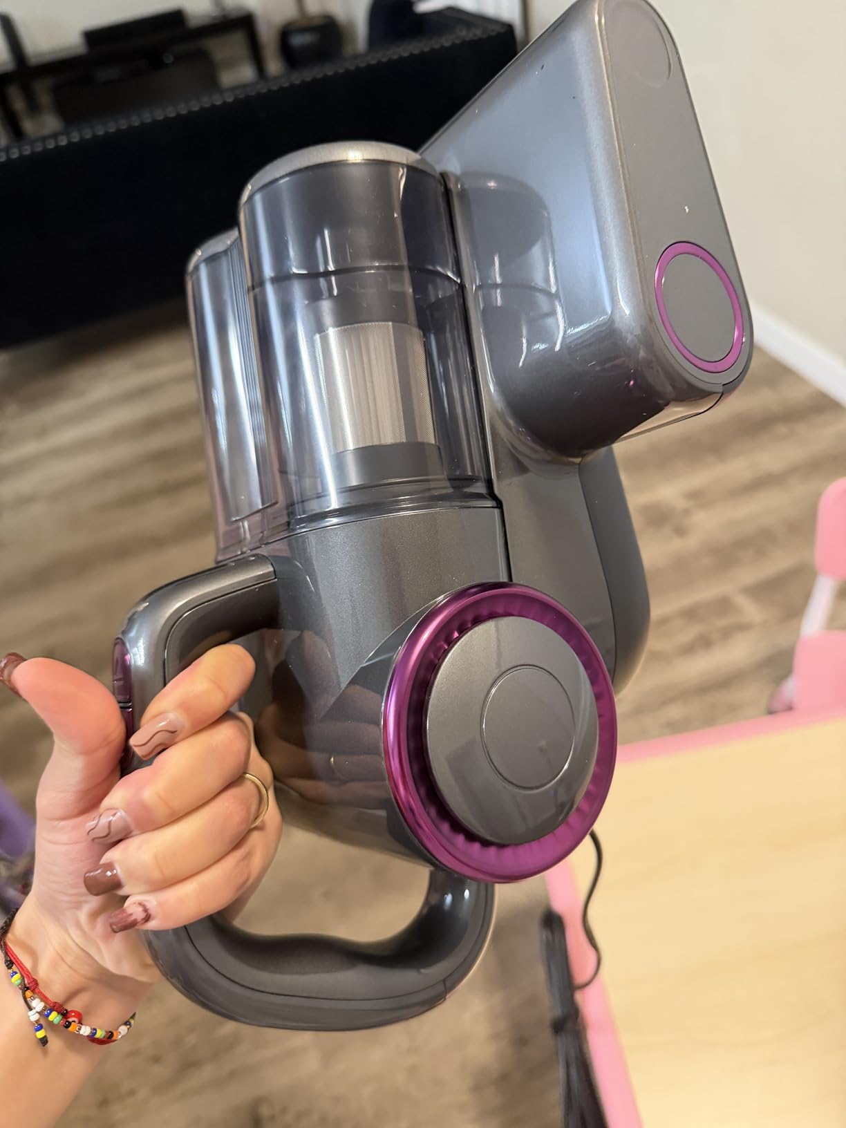 FEPPO Mattress Vacuum Cleaner, 16Kpa Bed Vacuum Cleaner with 253.7nm UV-C Light, 140°F Heat, HEPA Filter & Ultrasonic, Versatile Handheld Vacuums for Bed, Sofa, Couch, Crib - Customer Photo 1