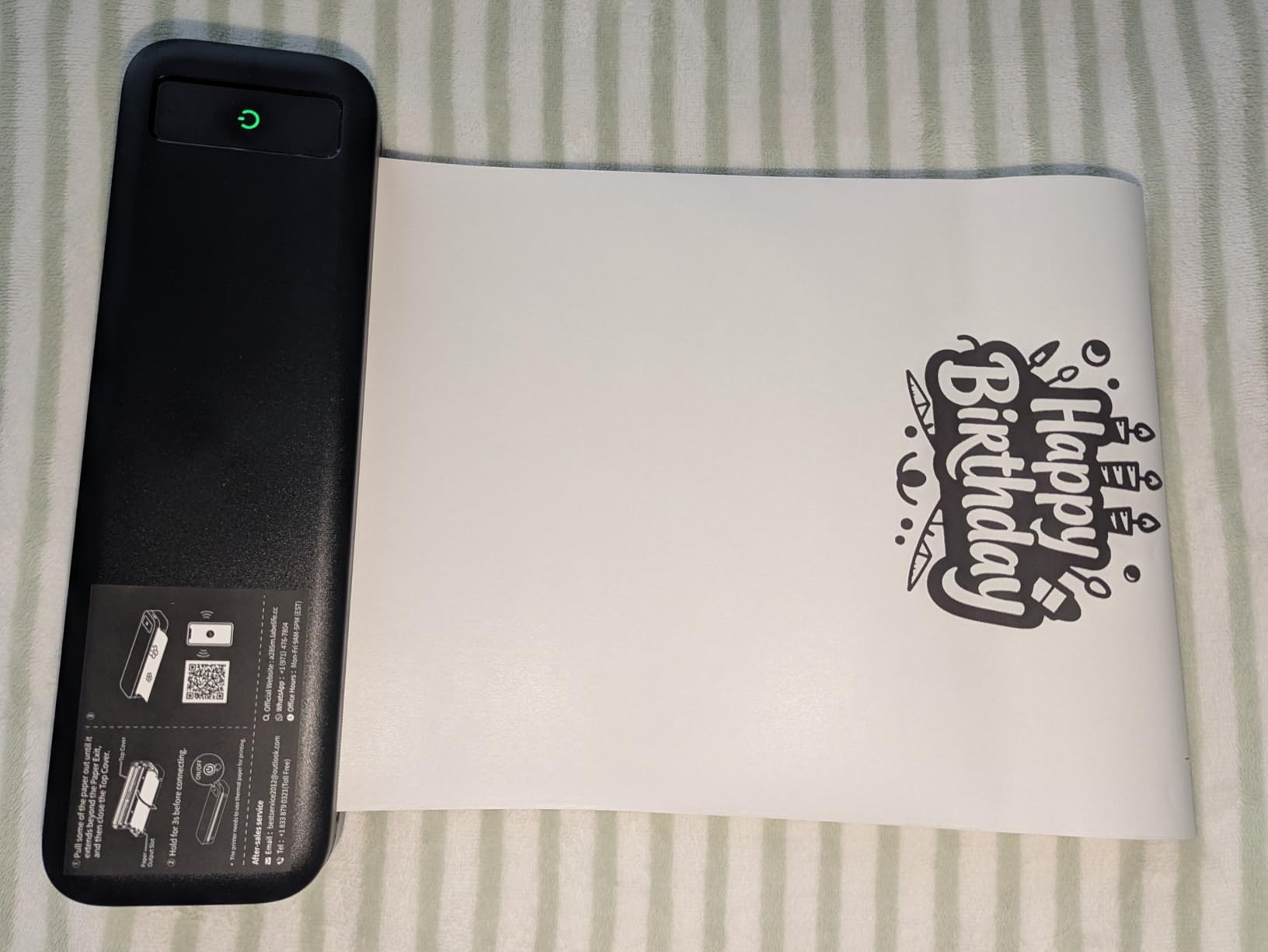 Portable Printers Wireless for Travel, Inkless Thermal Printer, A285M Small Bluetooth Mobile Printer Support 8.5