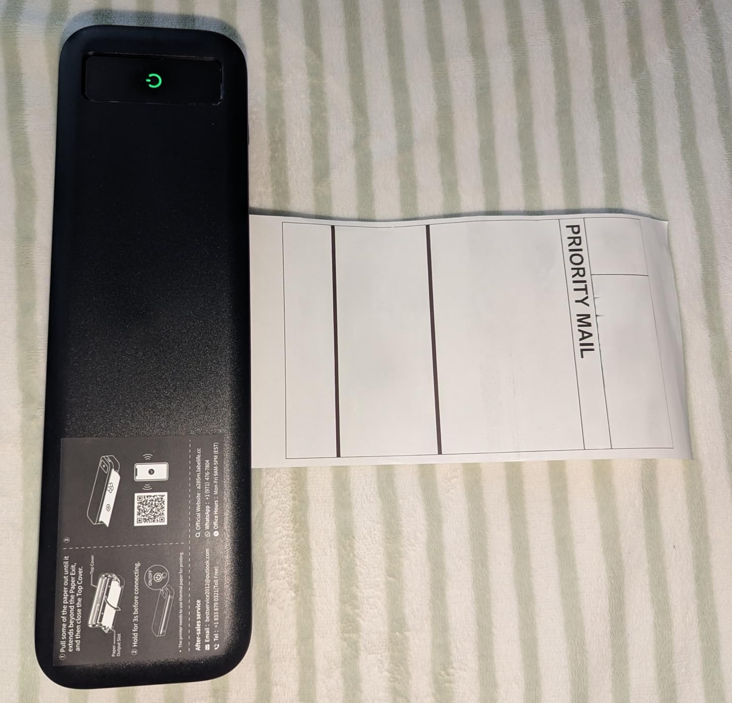 Portable Printers Wireless for Travel, Inkless Thermal Printer, A285M Small Bluetooth Mobile Printer Support 8.5