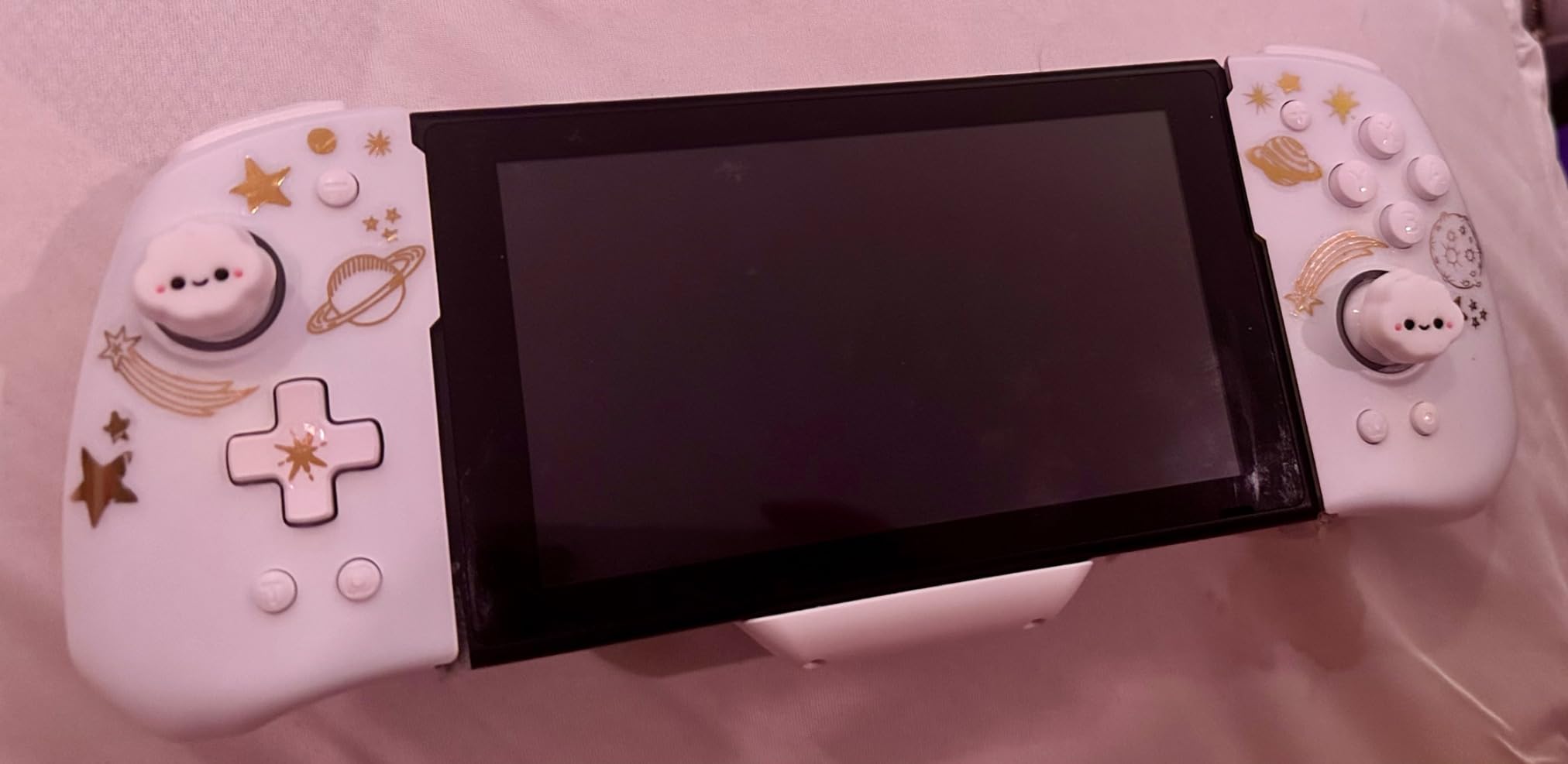 FUNLAB Switch Handheld Controller for Nintendo Switch Joycon Replacement, Camo Blue Switch Joypad Controller, Ergonomic One Piece Controles Customizable with Adjustable Color, Turbo, Mapping Customer Review FUNLAB Switch Handheld Controller for Nintendo Switch Joycon Replacement, Camo Blue Switch Joypad Controller, Ergonomic One Piece Controles Customizable with Adjustable Color, Turbo, Mapping - Customer Photo 3