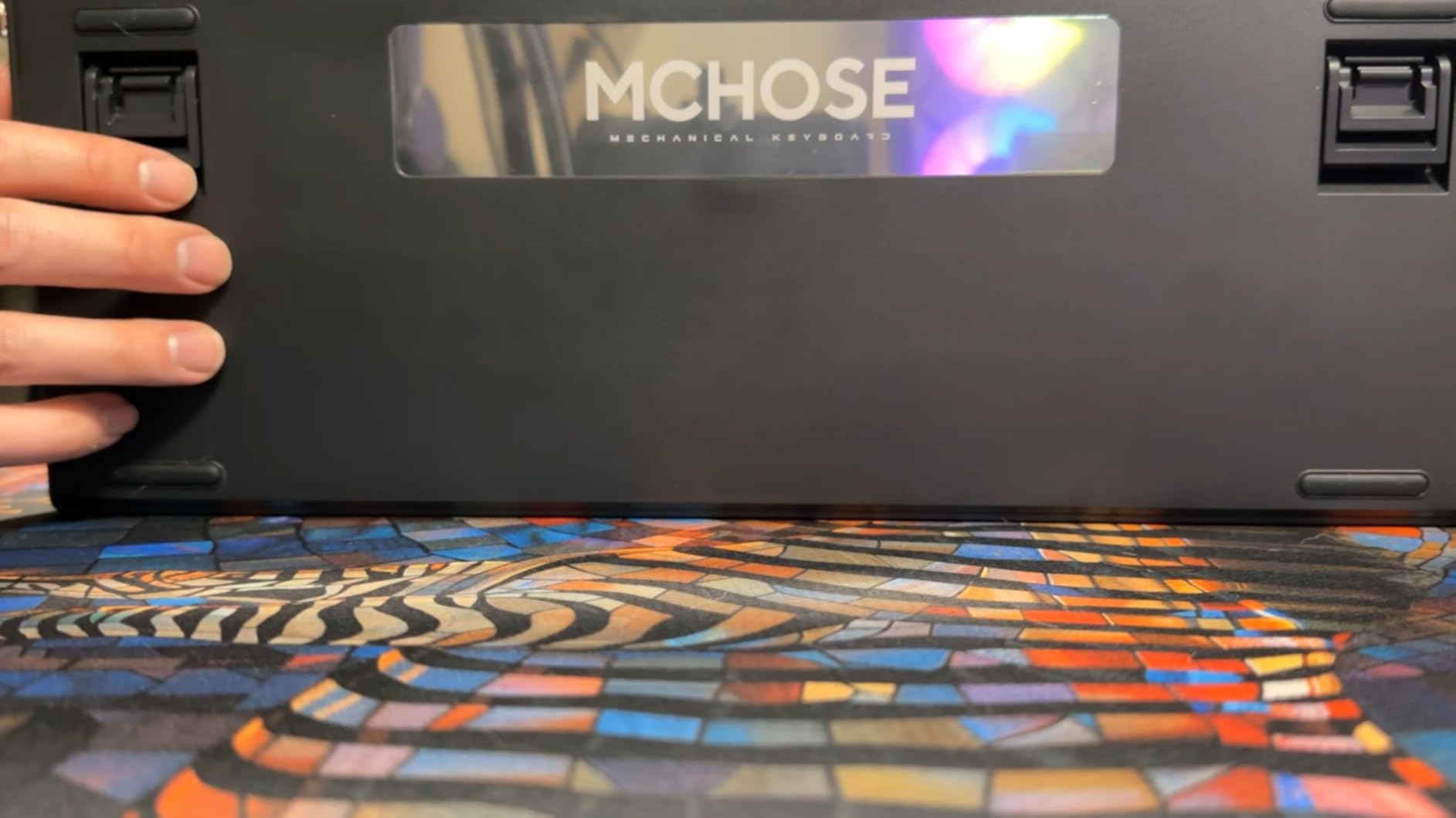 MCHOSE G98 PRO Wireless Mechanical Keyboard, Tri-Mode Connection Gaming Keyboard, Hot Swappable Custom Gasket Structure, Pre-lubed Linear Switches, Double Shot PBT Keycaps RGB LED Backlit Purple&Black - Customer Photo 3