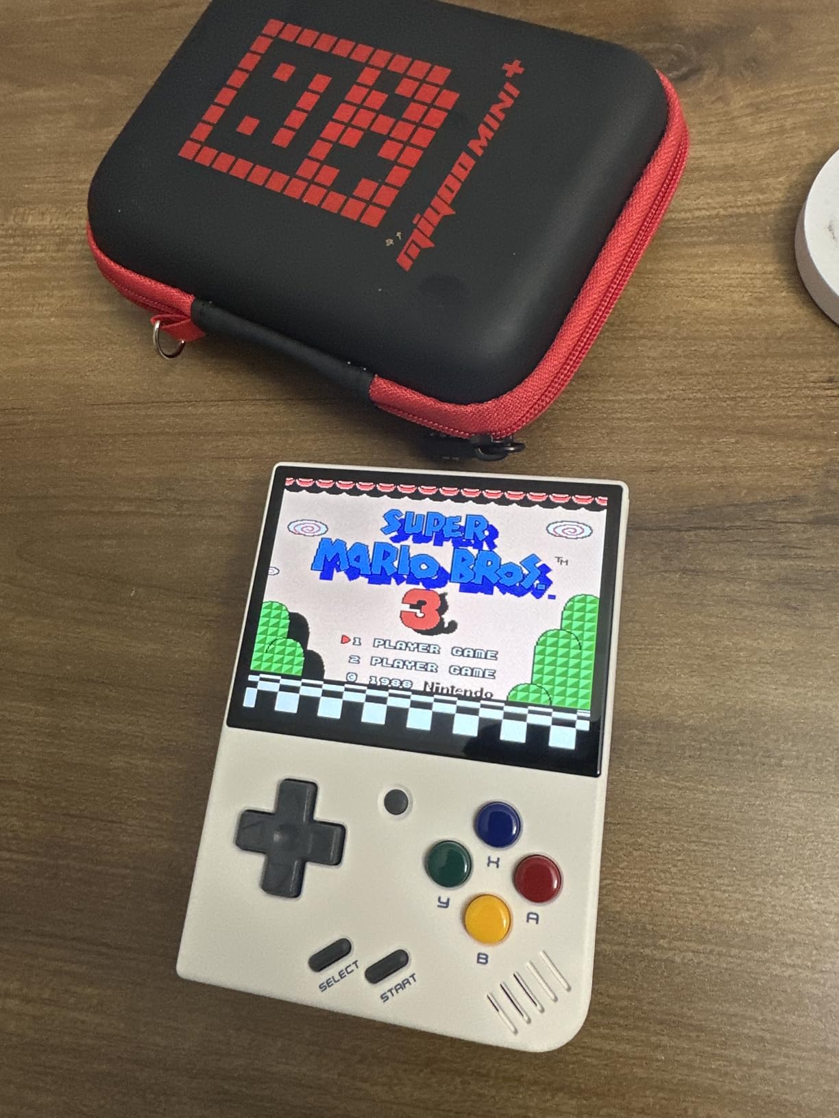 Miyoo Mini Plus with Portable Case Retro Emulator Handheld Game Console Latest Version with WiFi & RTC, 3.5'' 640*480 IPS Screen 3000mAh Battery, Gray 64GB - Customer Photo 1