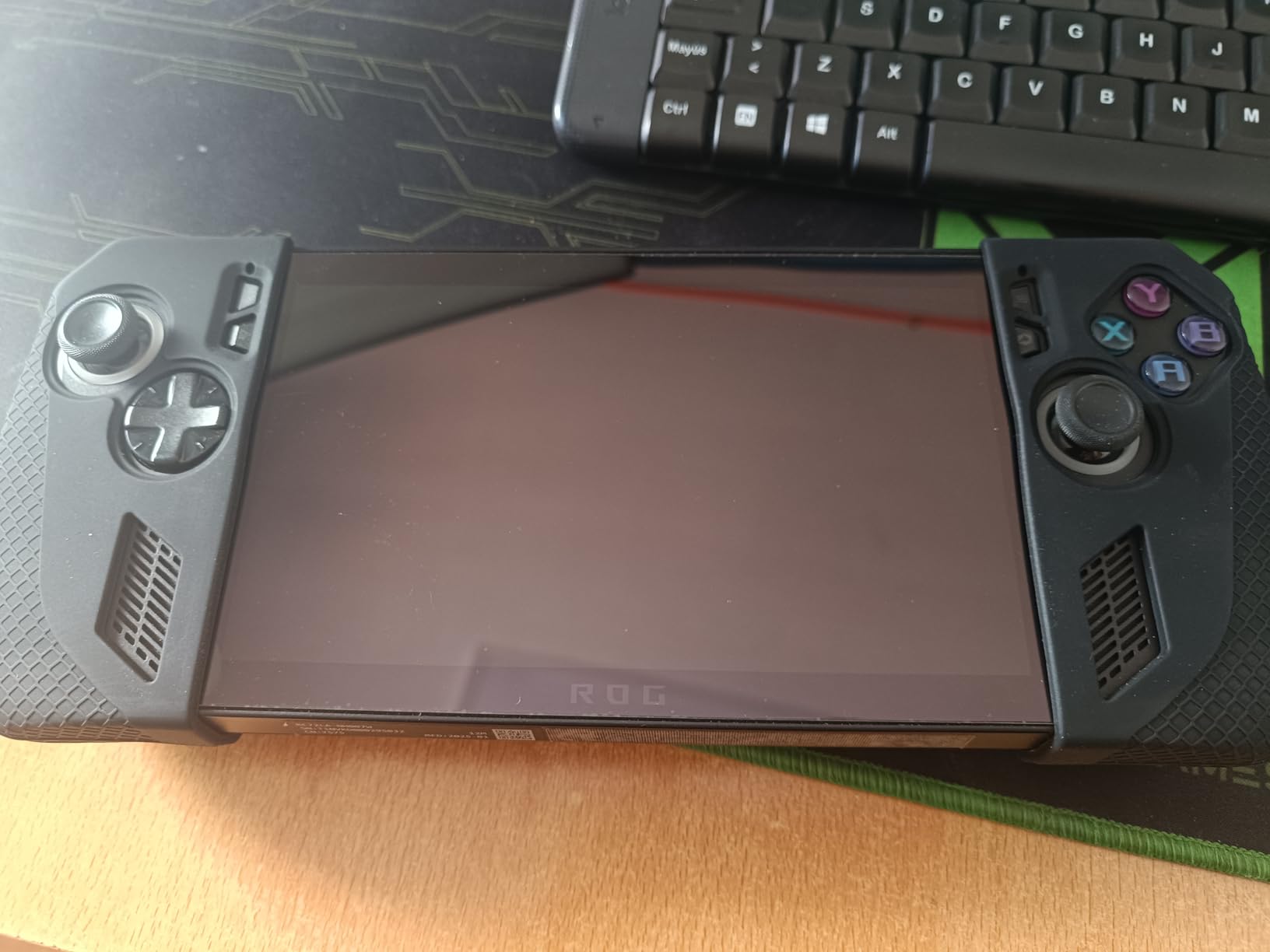 JSAUX Silicone Grip Protection Case Compatible with ROG Ally X, ROG Ally X Grip Skin, Asus Rog Ally X Accessories, Silicone Sleeve Set (one Left and one Right)- PC0113 Black Customer Review JSAUX Silicone Grip Protection Case Compatible with ROG Ally X, ROG Ally X Grip Skin, Asus Rog Ally X Accessories, Silicone Sleeve Set (one Left and one Right)- PC0113 Black - Customer Photo 1