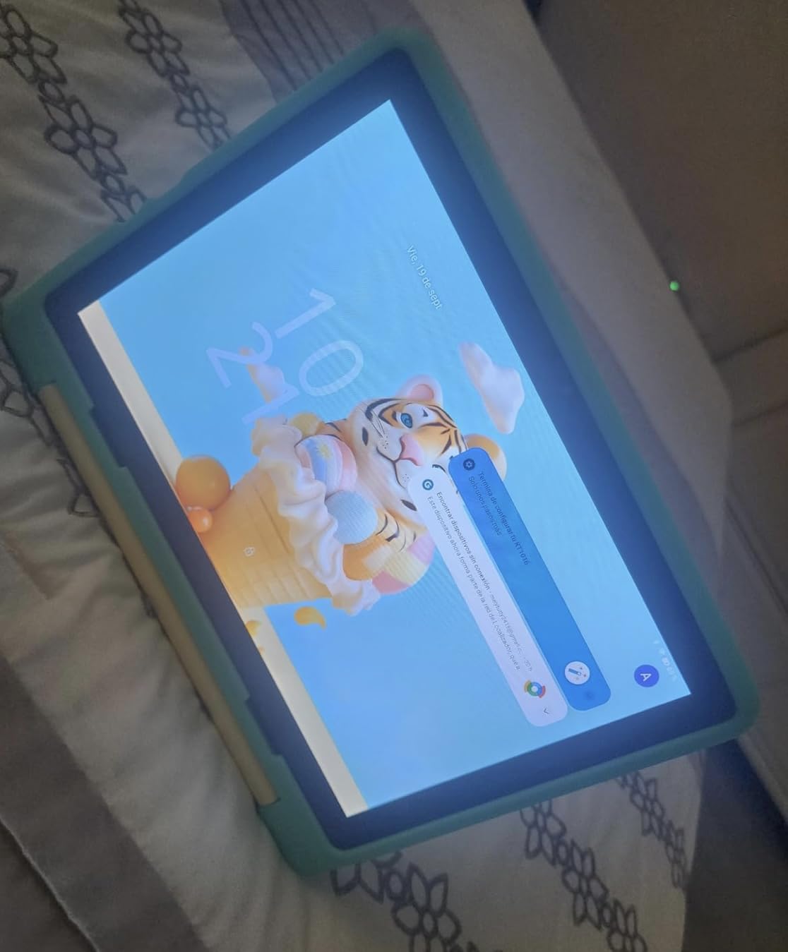 ZOFYWNAS Kids Tablet 10 Inch Android 14 Tablet for Kids Ages 3-12, Octa-Core with Case, Parental Controls,14GB+64GB Storage (TF Expand 1TB), 5G WiFi, BT5.3, Green - Customer Photo 1