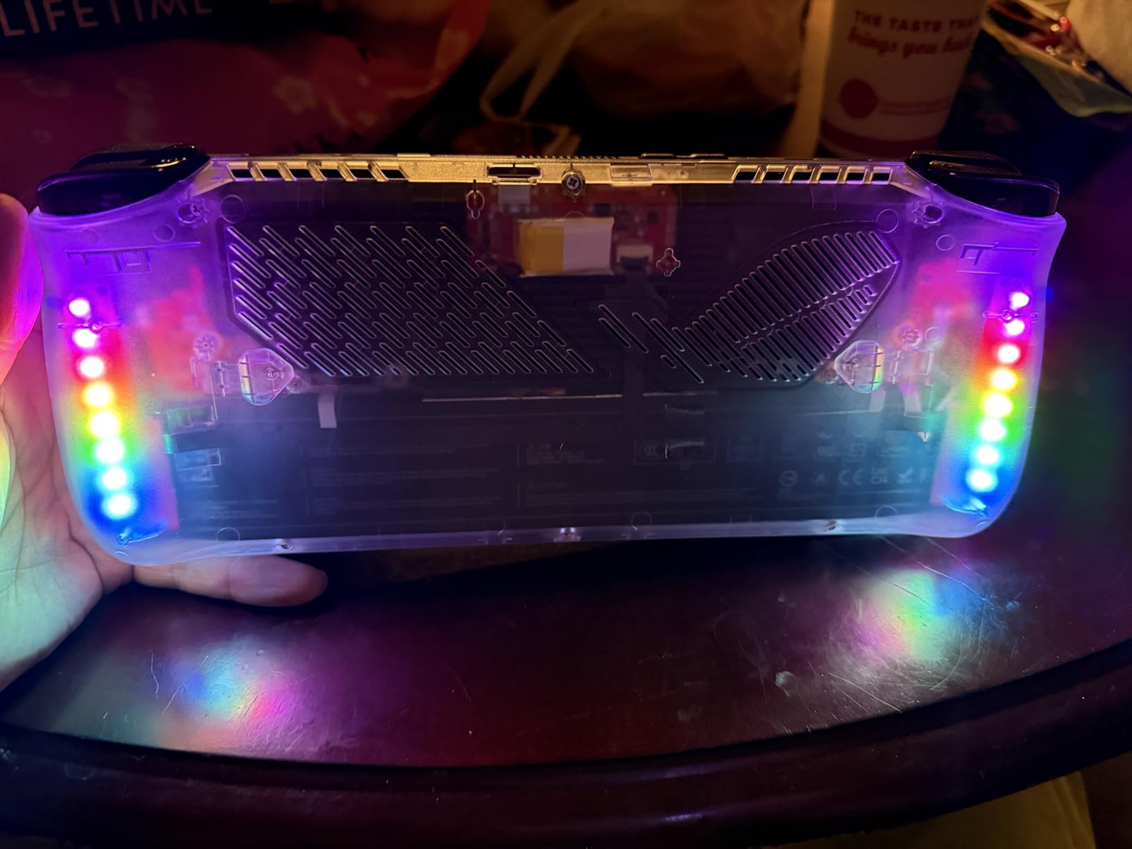 JSAUX RGB Transparent Back Plate Compatible with ROG Ally X, ROG Ally X Case Accessories with Silicone Grip and Cooling Module, DIY Replacement Shell Customer Review JSAUX RGB Transparent Back Plate Compatible with ROG Ally X, ROG Ally X Case Accessories with Silicone Grip and Cooling Module, DIY Replacement Shell - Customer Photo 1