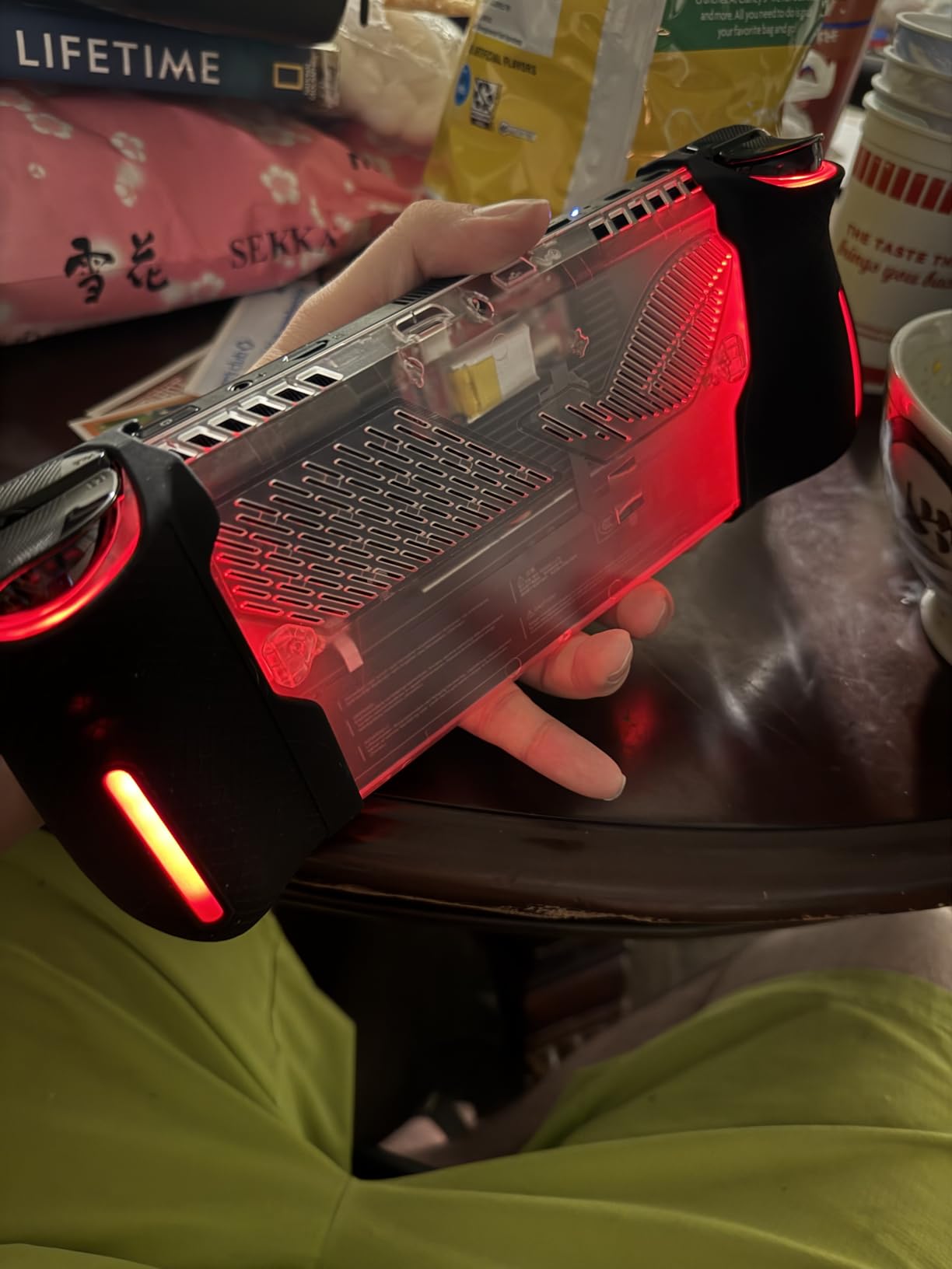 JSAUX RGB Transparent Back Plate Compatible with ROG Ally X, ROG Ally X Case Accessories with Silicone Grip and Cooling Module, DIY Replacement Shell Customer Review JSAUX RGB Transparent Back Plate Compatible with ROG Ally X, ROG Ally X Case Accessories with Silicone Grip and Cooling Module, DIY Replacement Shell - Customer Photo 2