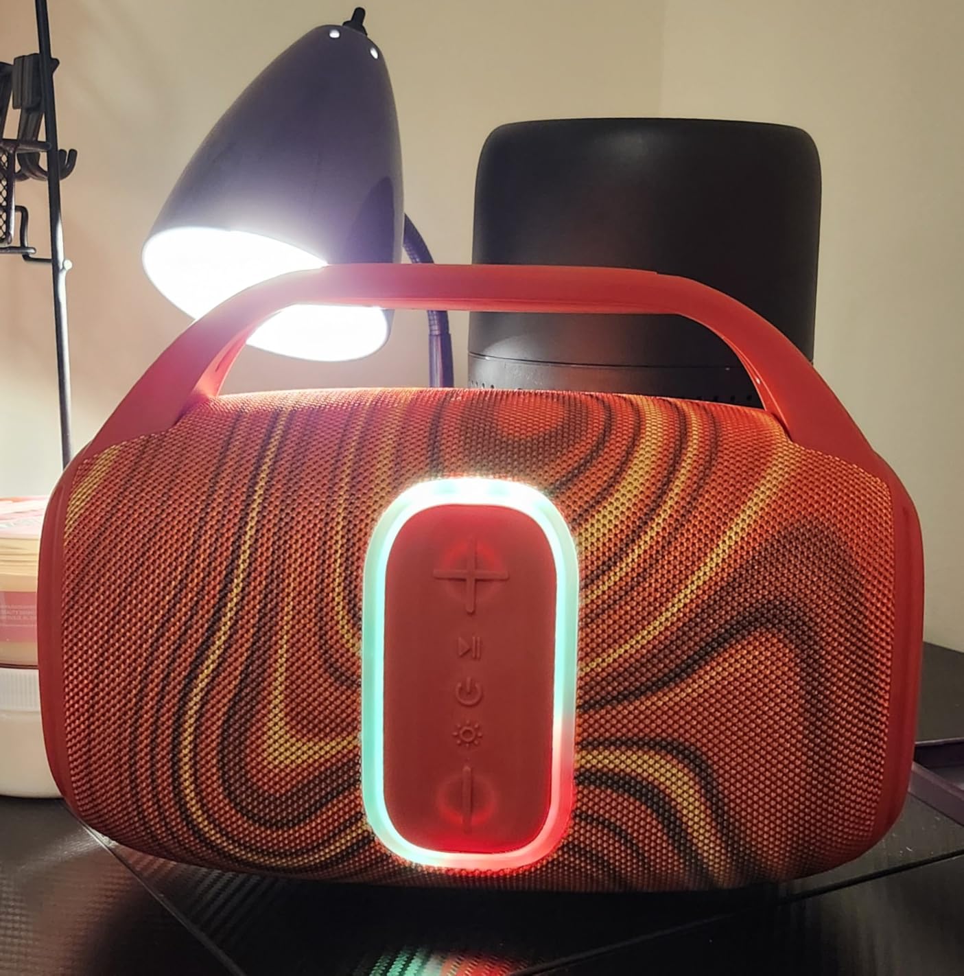 Stromberg - Groove Portable Bluetooth Speaker, 30W Power, 12-Hour Playtime, AUX Compatible - Red - Customer Photo 1