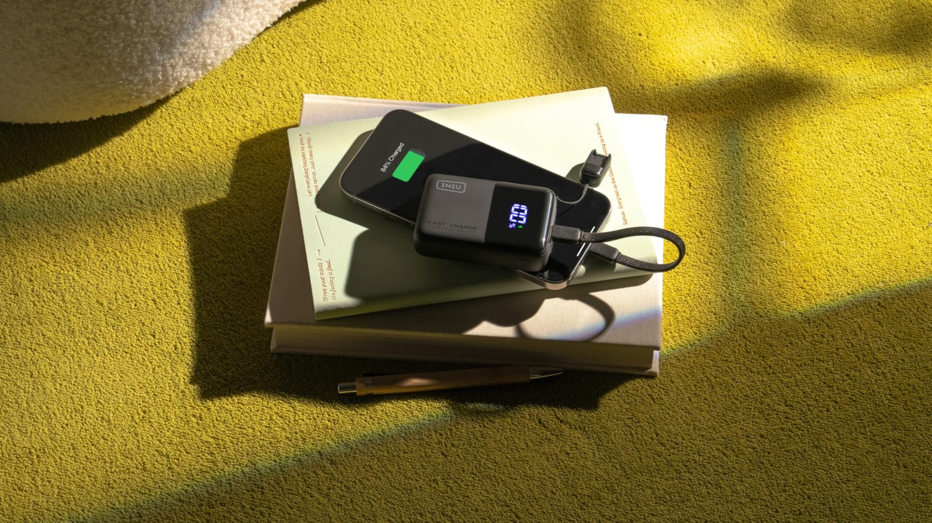 INIU Pocket Size Portable Charger, Ultra Small 10000mAh 45W PD Power Bank, USB C in&Out Fast Charging Battery Pack, Travel Essentials Powerbank for iPhone 17 16 15 14 Pro Air, Xiaomi, Samsung S24 etc - Customer Photo 1