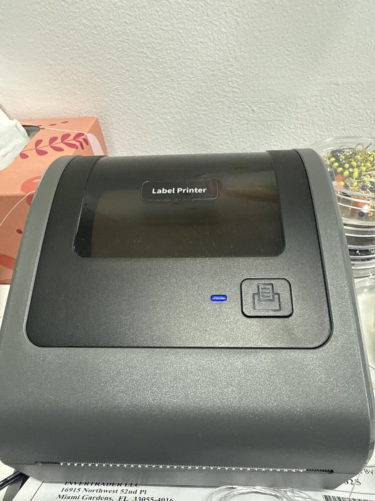 Bluetooth Thermal Shipping Label Printer - D450BT Thermal Label Printer 4x6 for Small Business & Shipping Packages, Compatible with iPhone, Android, iPad, Windows, macOS, USPS, Amazon, Tiktok - Customer Photo 1