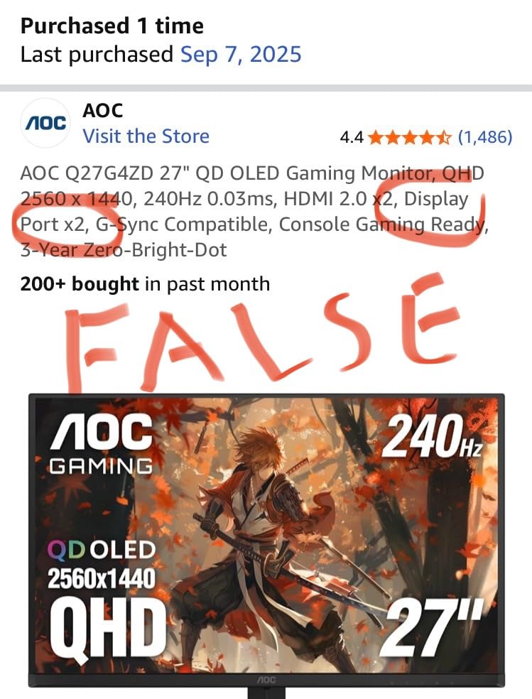 AOC Q27G4ZD 27 AOC Q27G4ZD 27