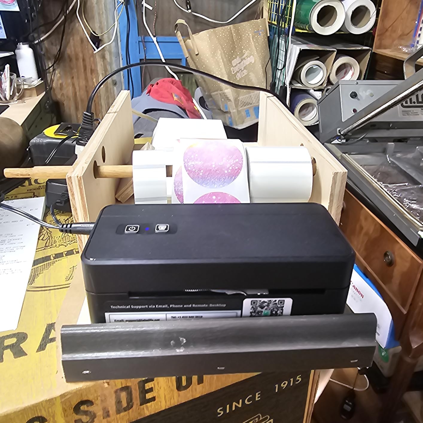 Bluetooth Thermal Shipping Label Printer, 4x6 Thermal Label Printer for Small Business, 2410BT Wireless Label Printers Compatible with iOS Android & PC, Widely Used for Ebay, USPS, Tiktok - Customer Photo 2