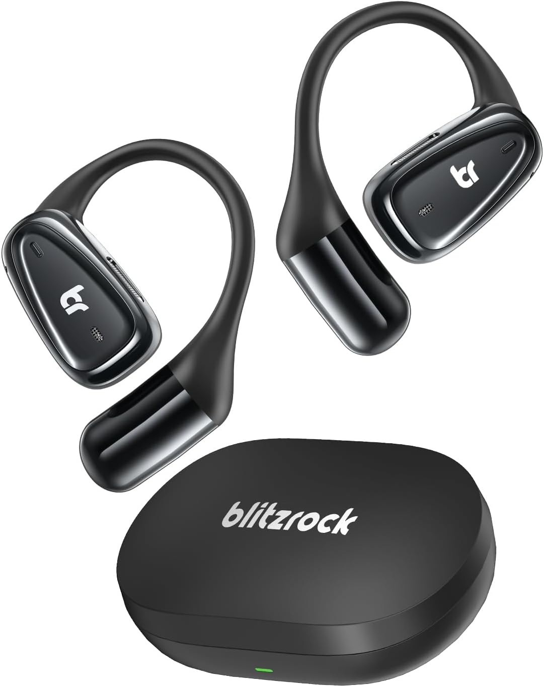 Open Ear Headphones 0.25oz Ultra Lightweight Comfort,0.7mm Thinner Earhooks, Bluetooth 5.4 Over The Ear Earbuds with Clear Calls, IPX7 Waterproof, 28H Playtime - Customer Photo 1