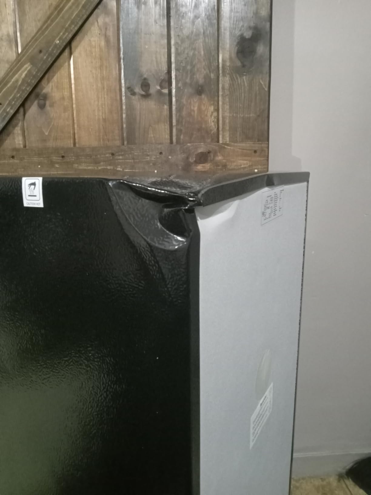 Manastin 4.5 Cu.Ft Mini Fridge with Freezer, Small Fridge with 2 Doors for Office, Kitchen, Dorm and Bedroom, Mini Refrigerator with Adjustable Shelves (Silver) - Customer Photo 1